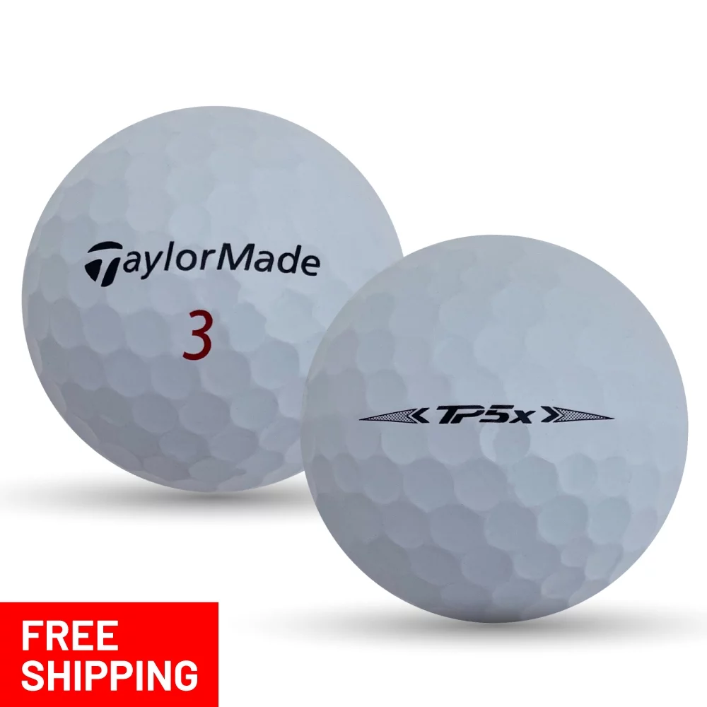 Pre-Owned 24 Taylormade TP5x 5A Recycled Golf Balls, White, by Mulligan Golf Balls