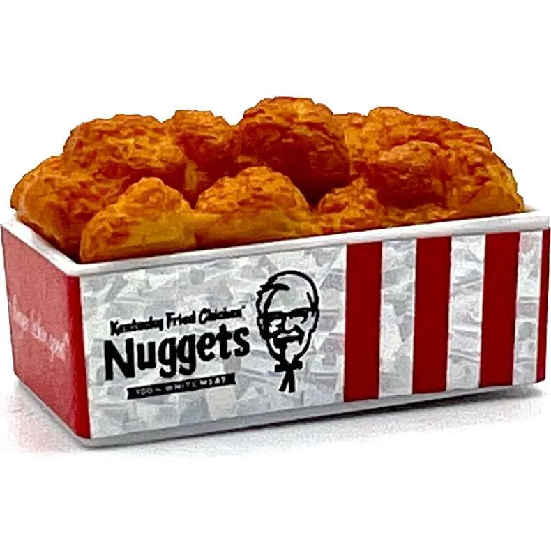 5 Surprise KFC Box of Nuggets Mini Food Toy (Prismatic Foil) (No Packaging)