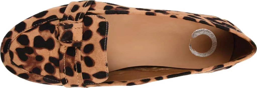 Women's Journee Collection Marci Loafer Leopard Faux Suede 6.5 M