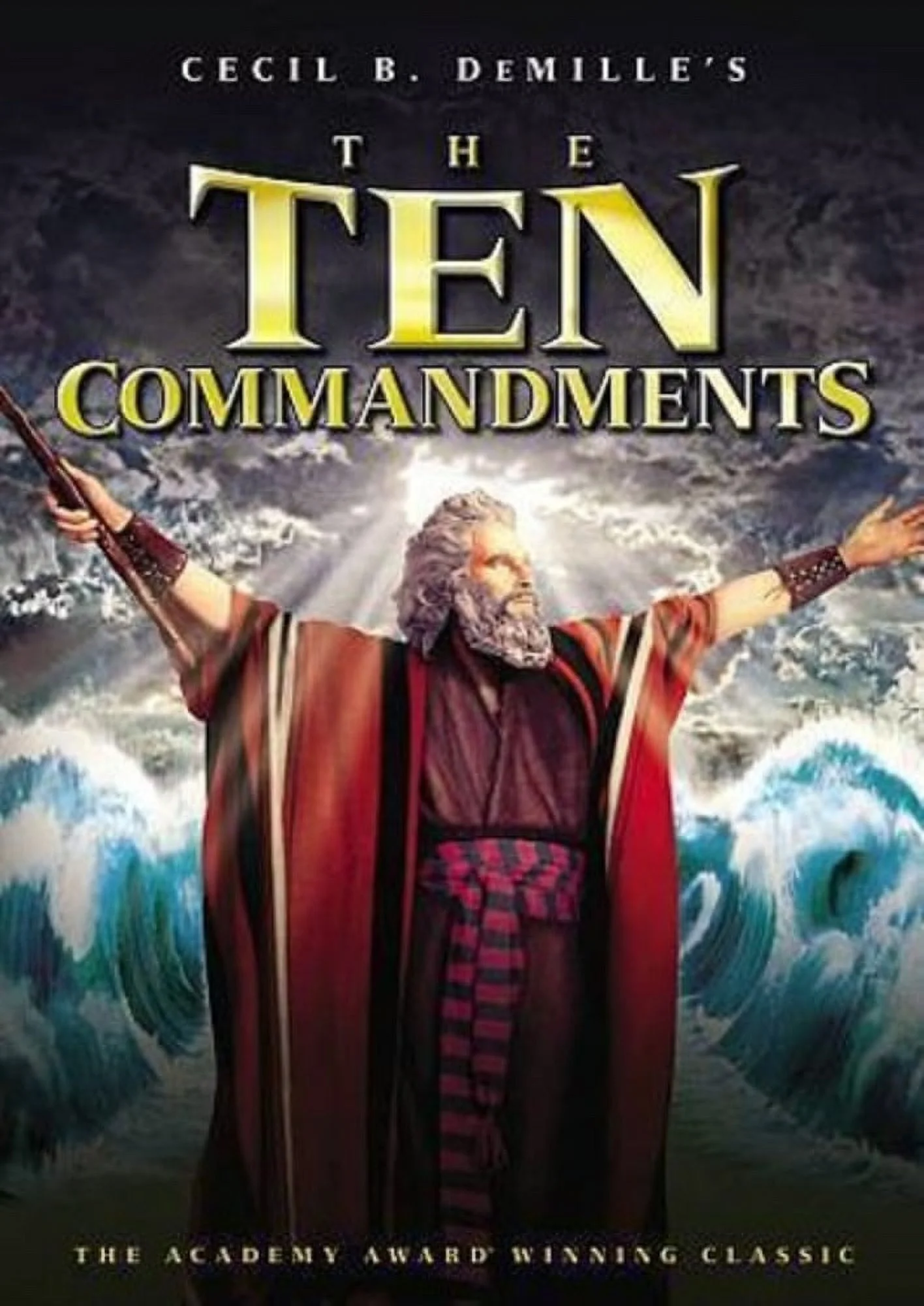 Ben Hur & The Ten Commandments Charlton Heston Double Feature 2 DVD Set Includes Bonus Ark of The Covenants Art Card