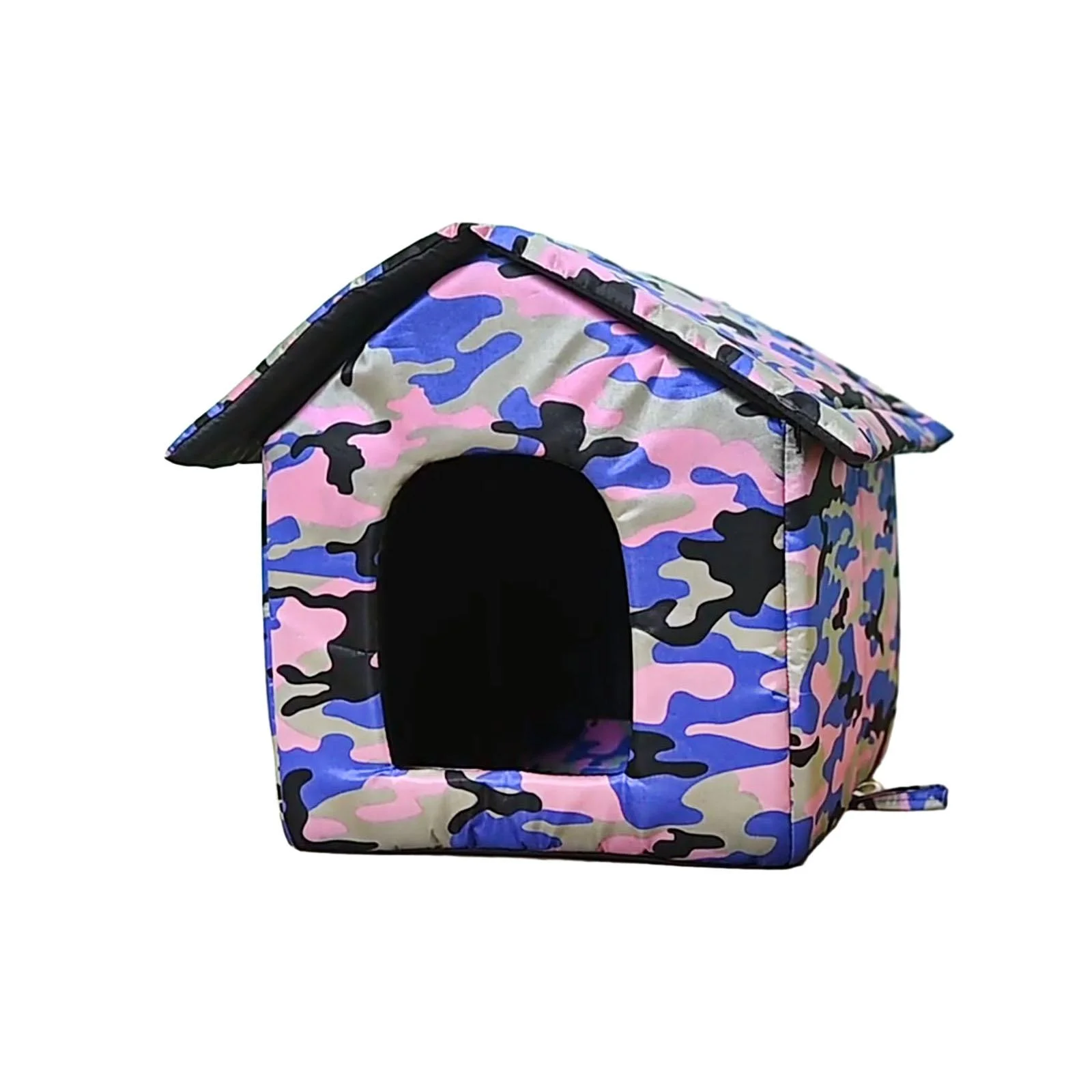 Cat Houses for Outdoor Cats,Waterproof Stray Cats Shelter,Feral Cats Dogs House Foldable Warm Bunny Cave Anti-Slip Small Animal Tent Bed ,M