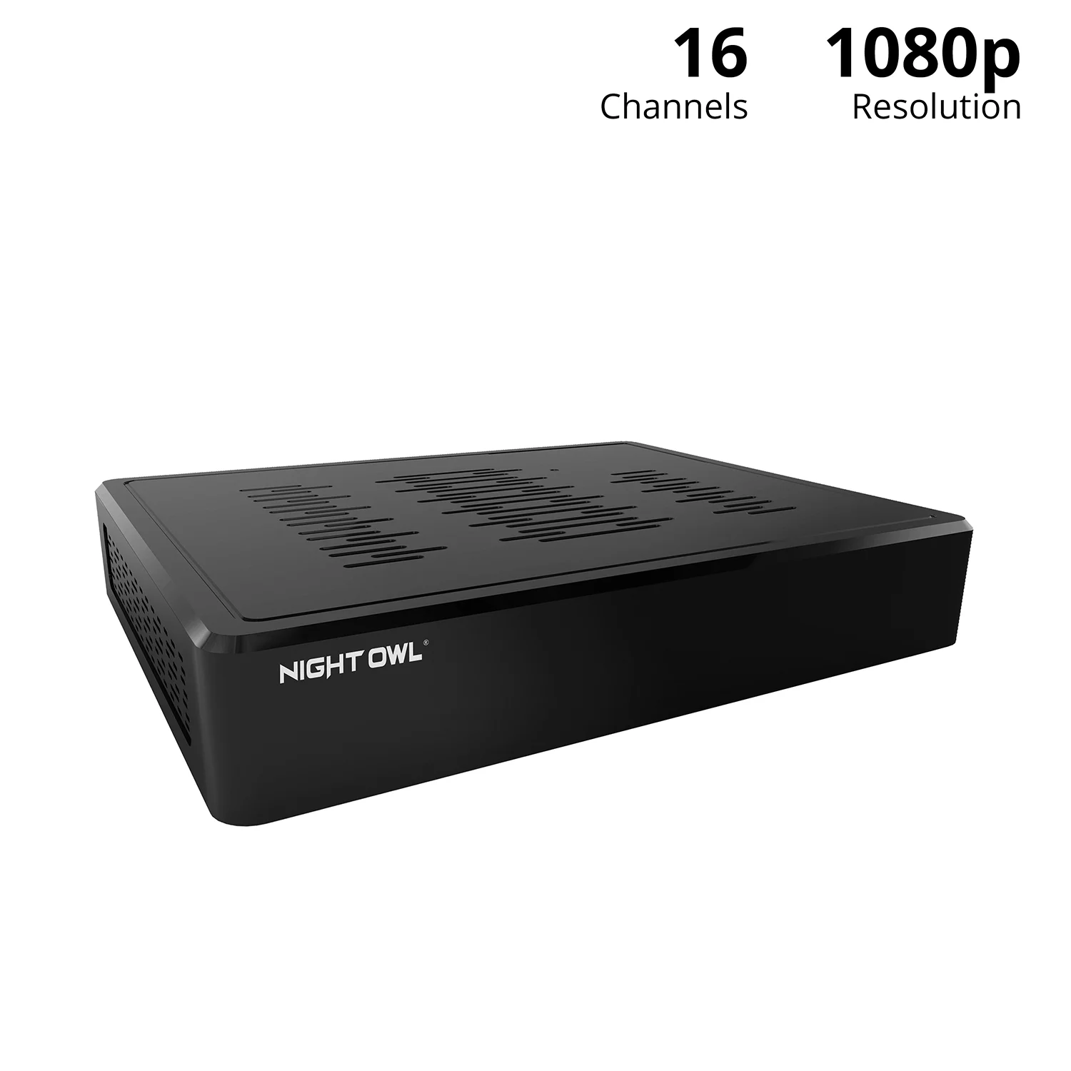 Night Owl 16 Channel 1080p HD Wired Bluetooth DVR with Customizable Storage, Add a Hard Drive, Add up to 16 Compatible Wired Indoor Outdoor Surveillance Bullet Cameras, Add up to 4 Wi-Fi Devices