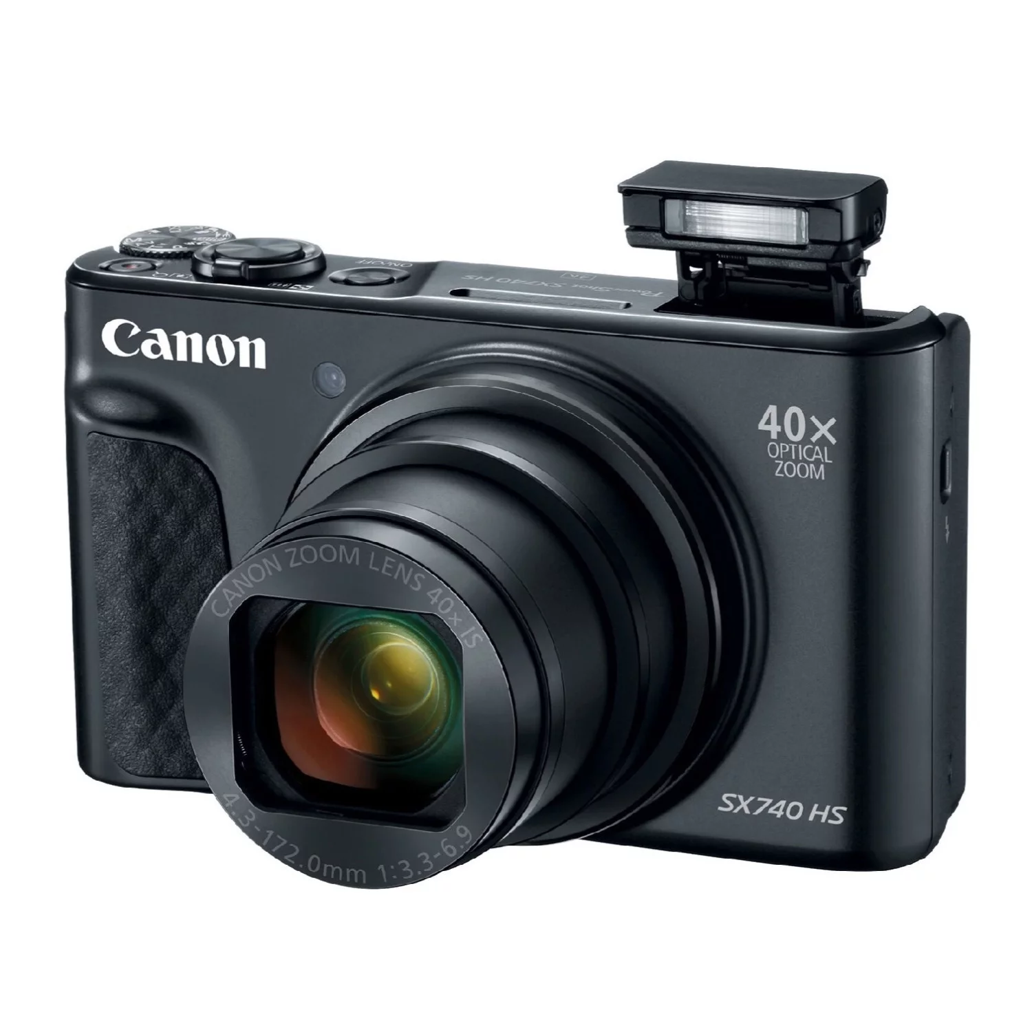 Canon Powershot SX740 HS Digital Camera (Black) with 32GB Card Bundle