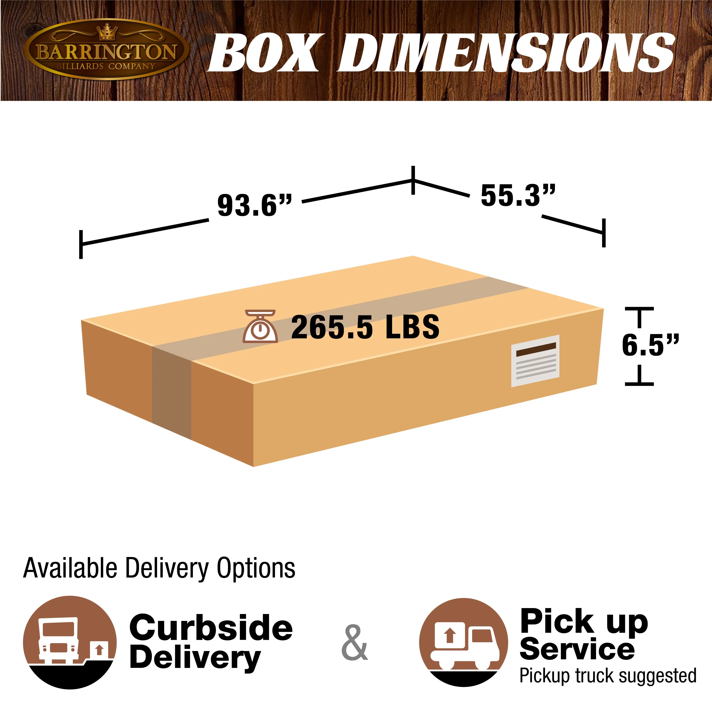 Barrington Billiards 7.5' Springdale Drop Pocket Table with Pool Ball and Cue Stick Set, New