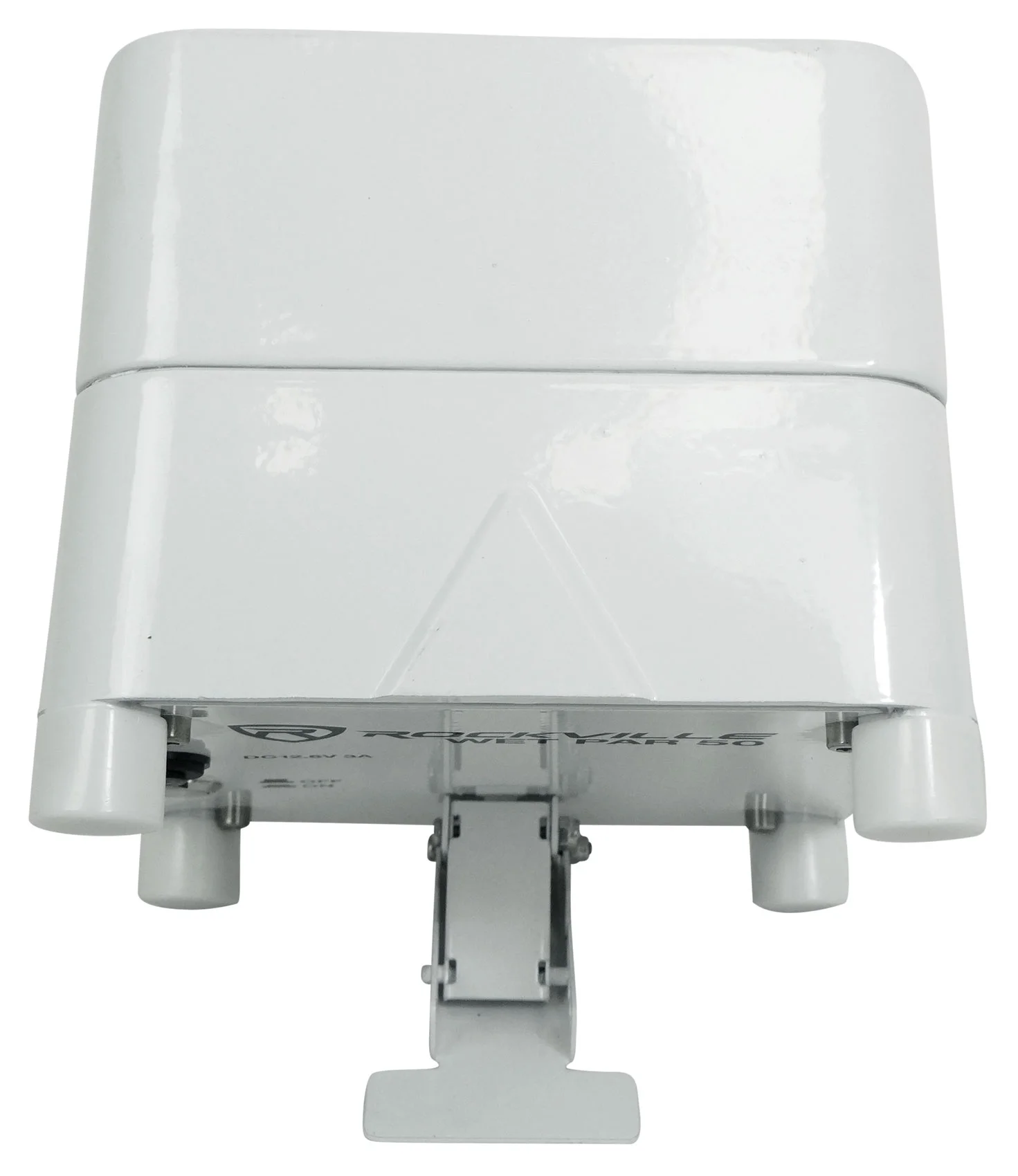 2 Rockville WET PAR 50 White Waterproof Battery DJ Lights+Wireless DMX+RF Remote