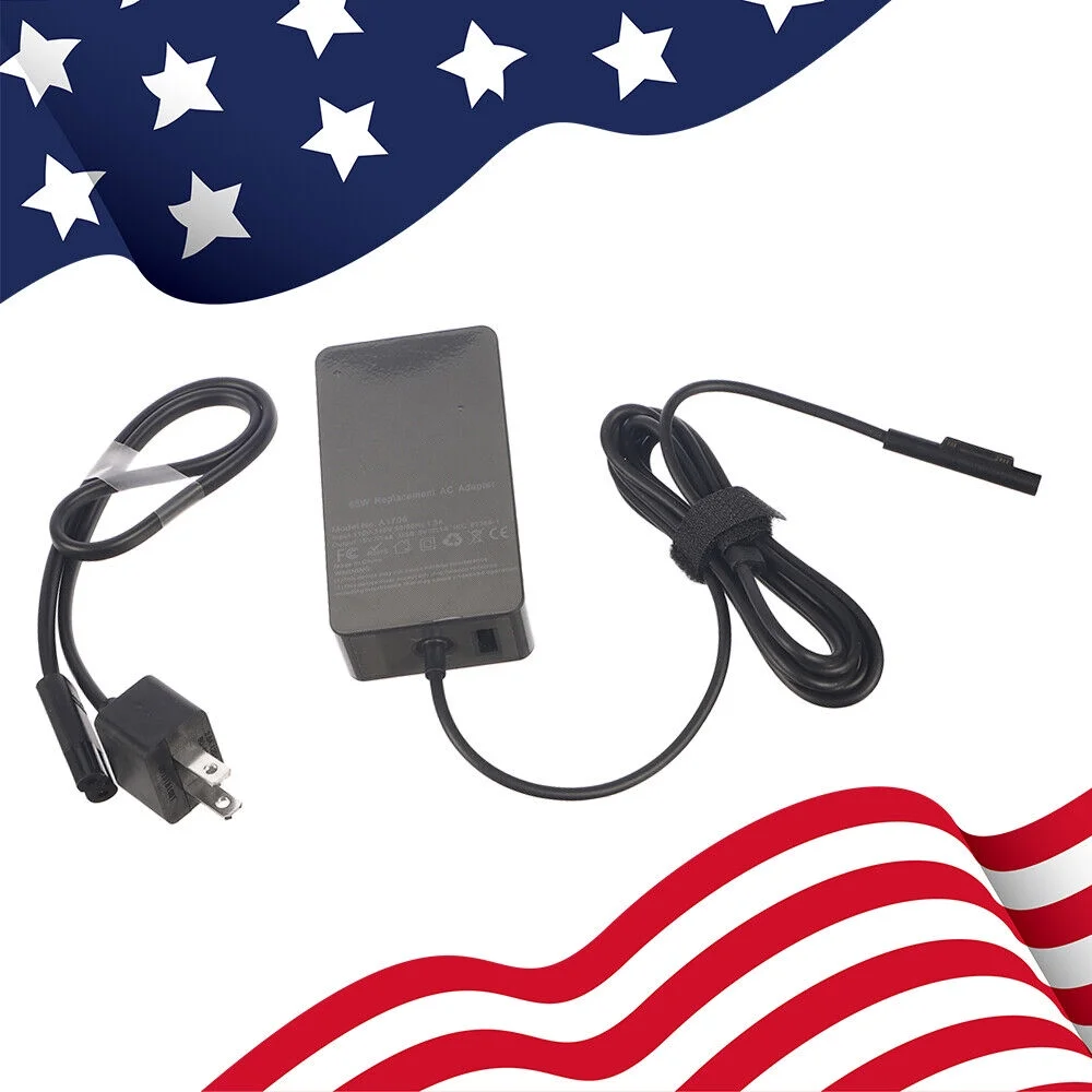 High Quality Black 65W Power Adapter For Microsoft Surface Pro/Go/Laptop/Book-Charger