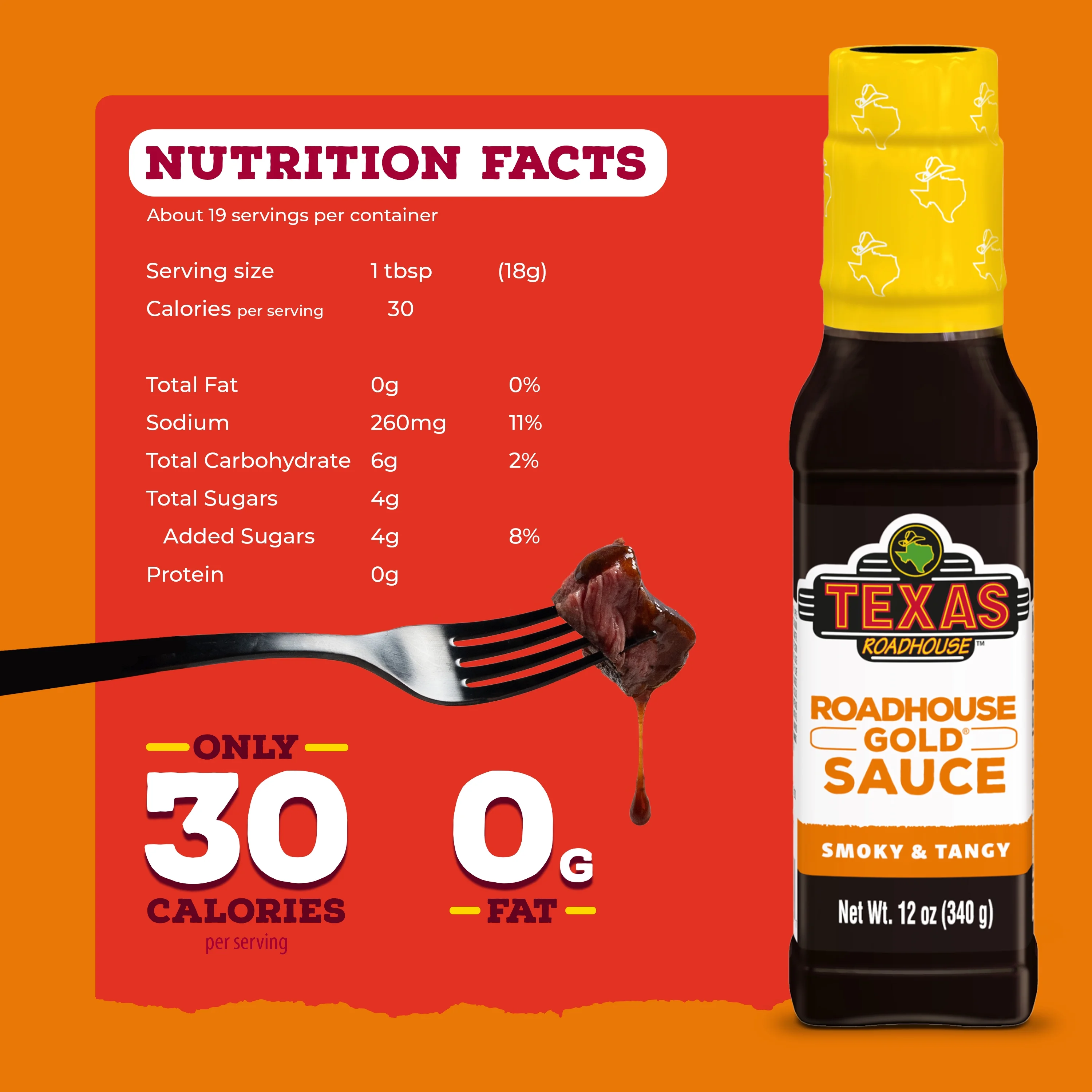 Texas Roadhouse Gold Sauce, 12 oz.