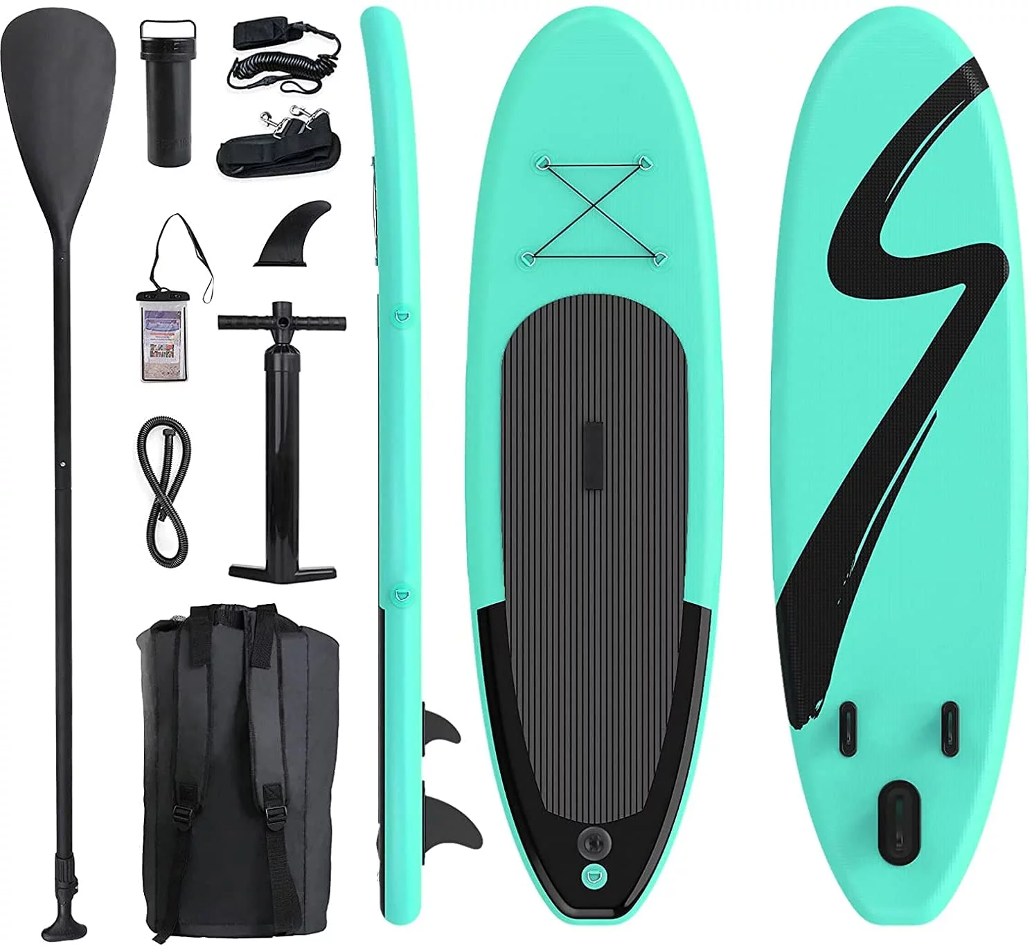 Increkid 10FT Inflatable Stand up Paddle Board with Pump, Backpack, Leash, Non-Slip Deck