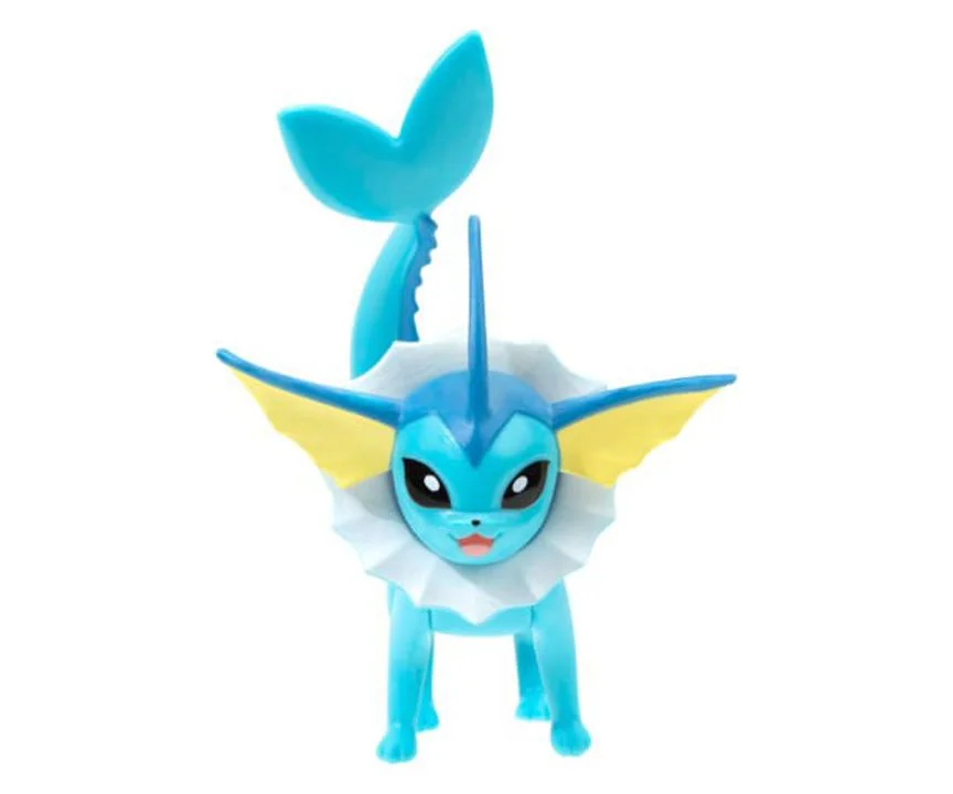 Pokemon Vaporeon Battle Figure - 3 inch Articulated Battle Figure with Authentic Details