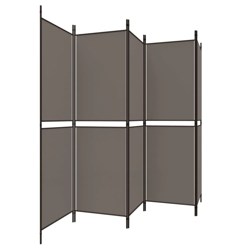 Anself 5-Panel Room Divider Anthracite 98.4