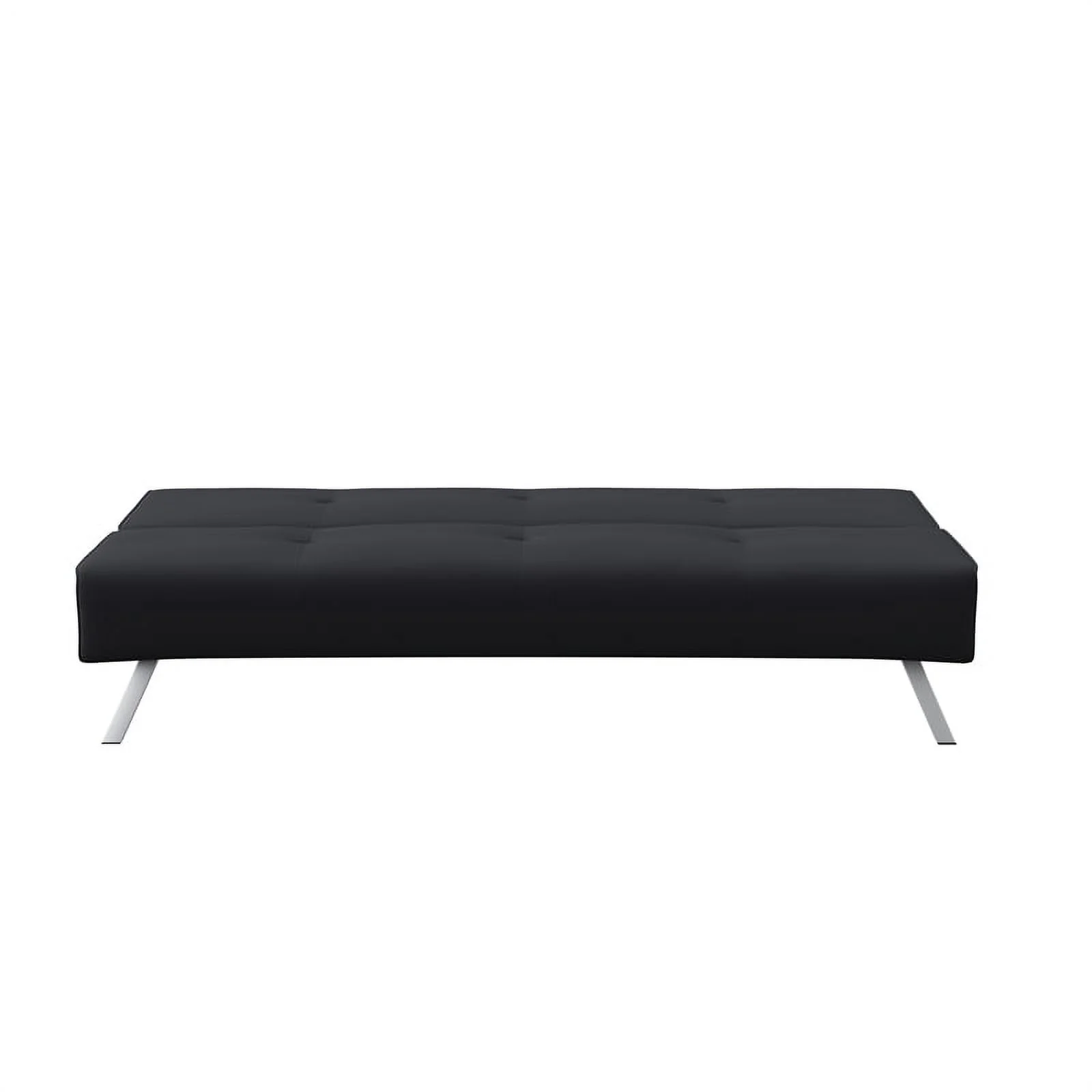 Serta Sloan Dream Lift Convertible Sofa in Tufted Black Fabric
