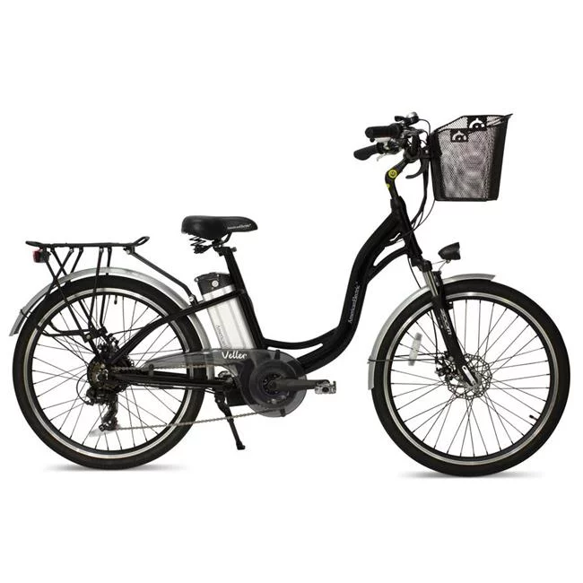 American Electric  350W Electric Beach Cruiser Electric Bike, Black