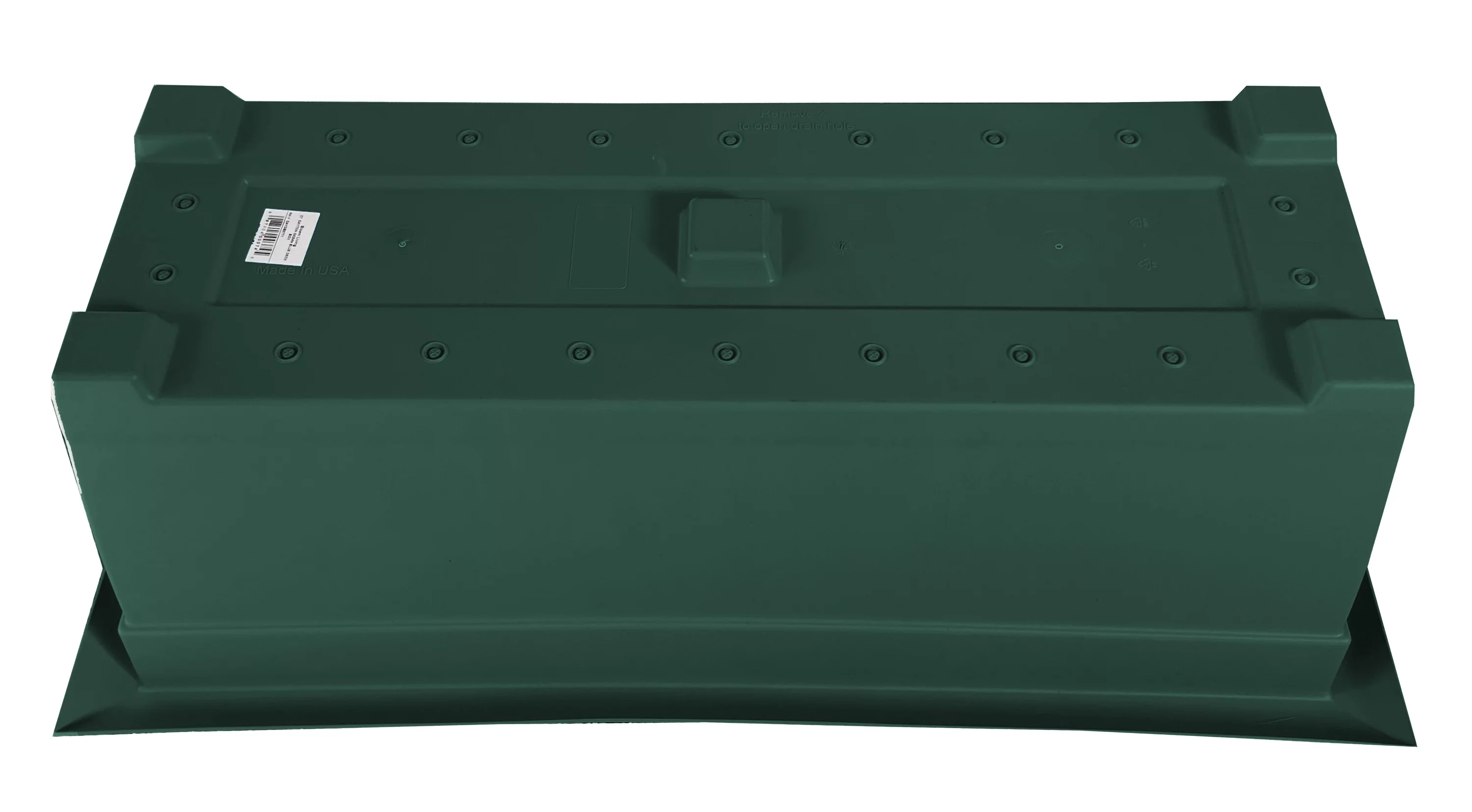Bloem 27-in Wide Dayton 100% Recycled Plastic Deck Box Planter - Turtle Green
