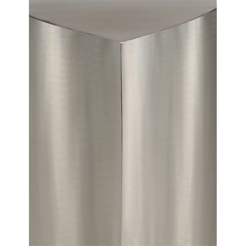 Meridian Furniture Petal 4-Piece Brushed Chrome Iron Metal Coffee Table