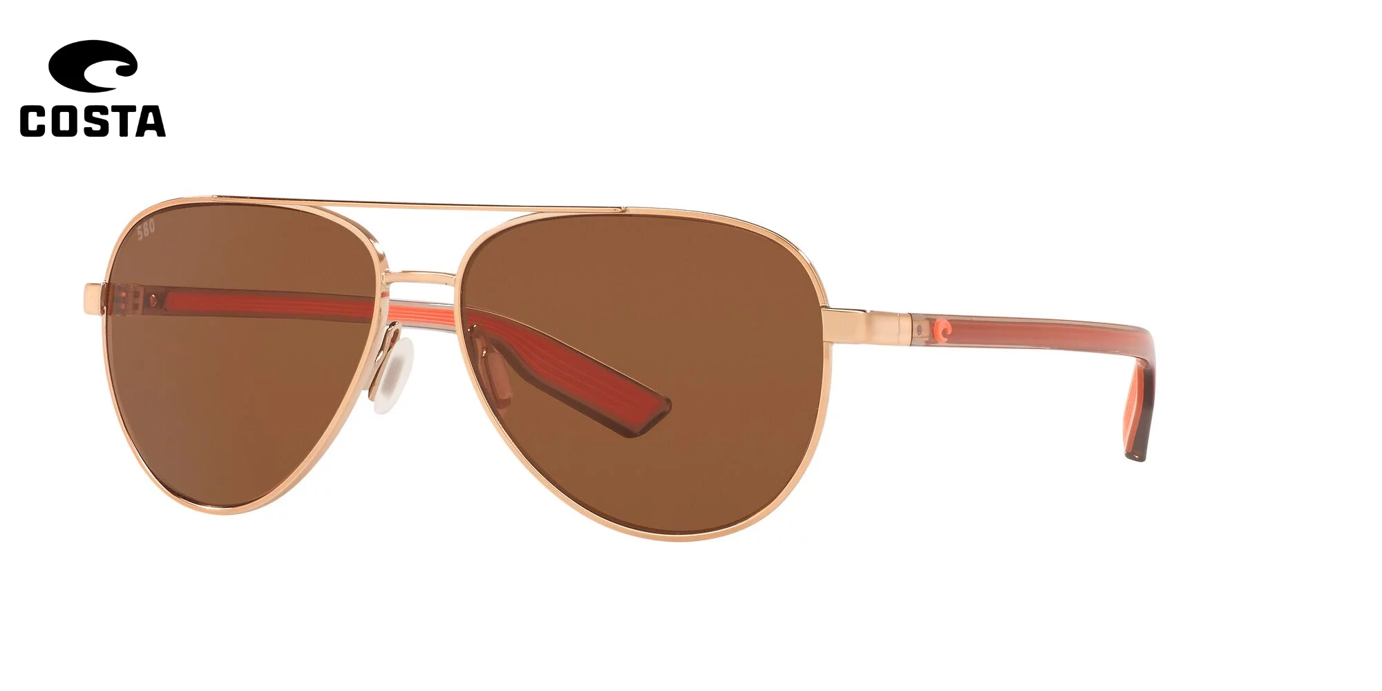 Sunglasses Costa Del Mar 06 S 4002 400202 Peli 287 Brushed Gold Green Mi