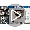 Mail Boss 7506 Mail Manager Curbside Locking Security Mailbox, Black,Large