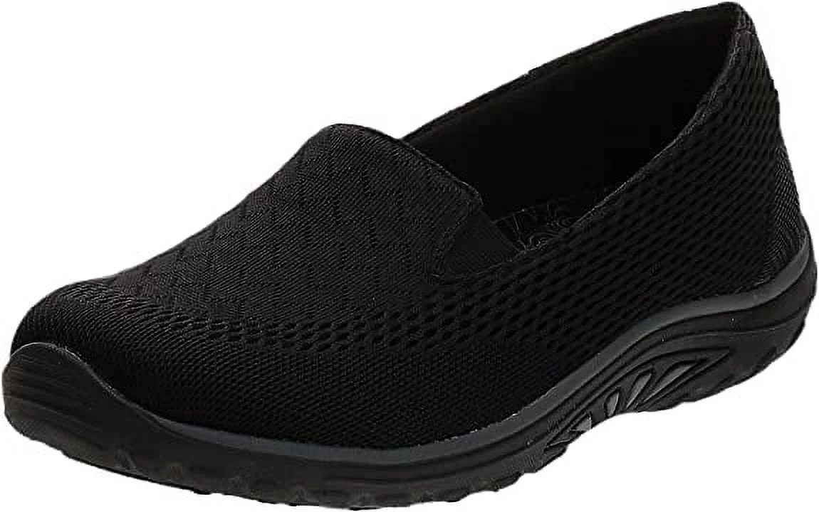 Skechers Women's Reggae Fest Willow Slip On Shoes Black Size 6