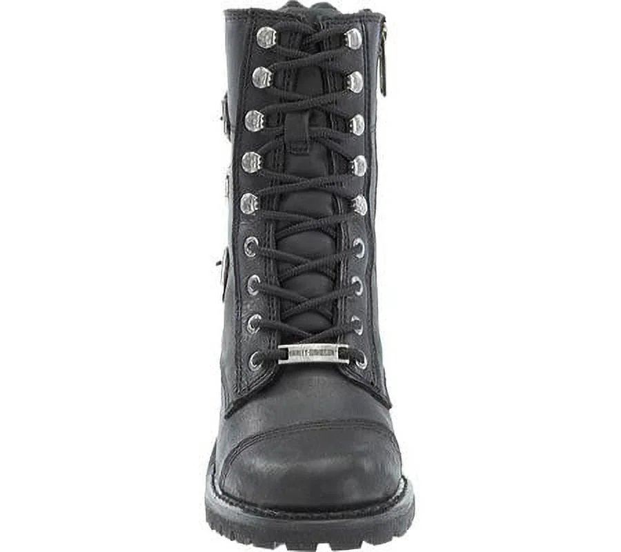 Women's Harley-Davidson Balsa Boot Black Full Grain Leather 6 M