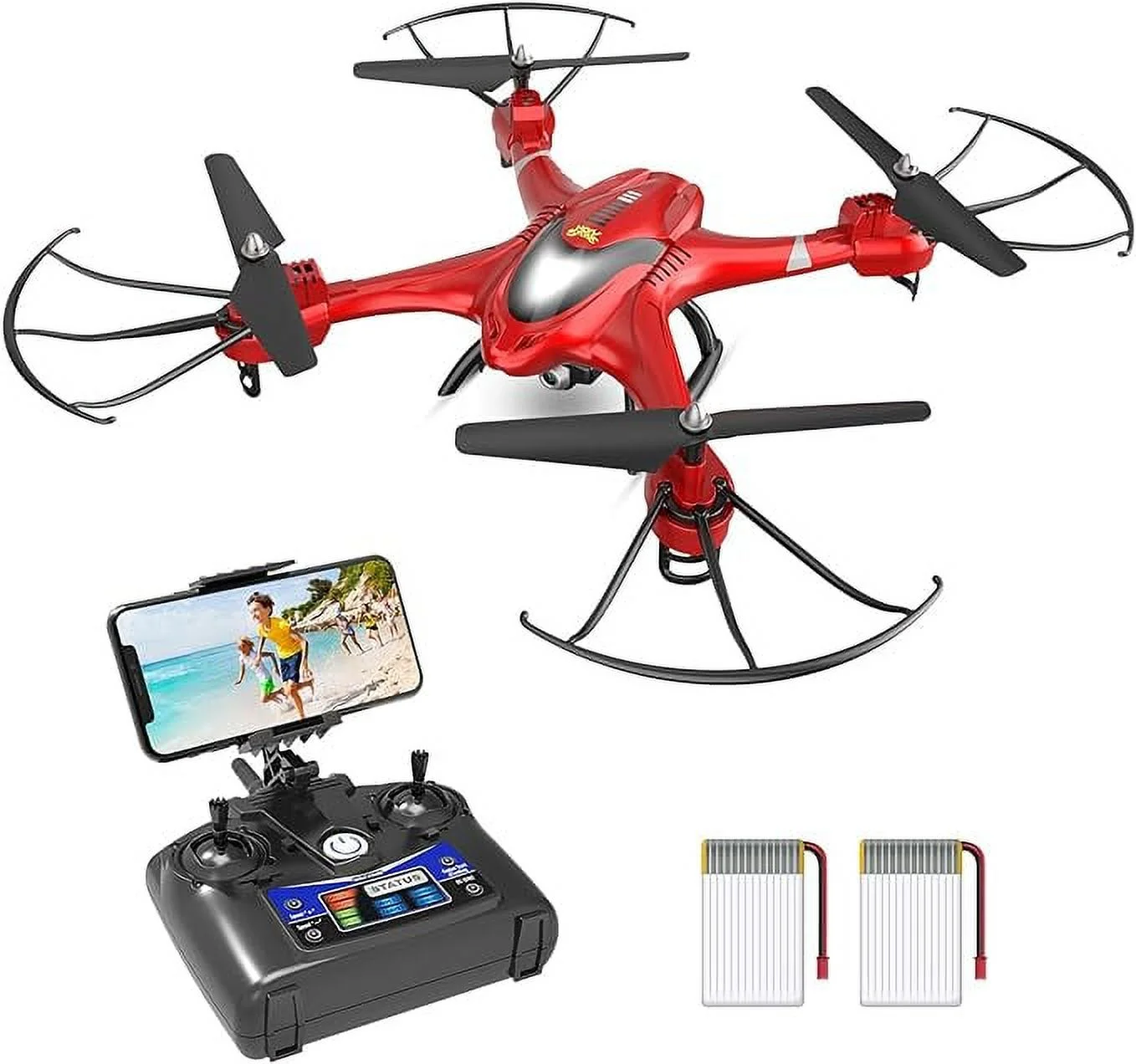 Open Box Holy Stone HS200 FPV Drone 720P HD Live Video HS200 - Red