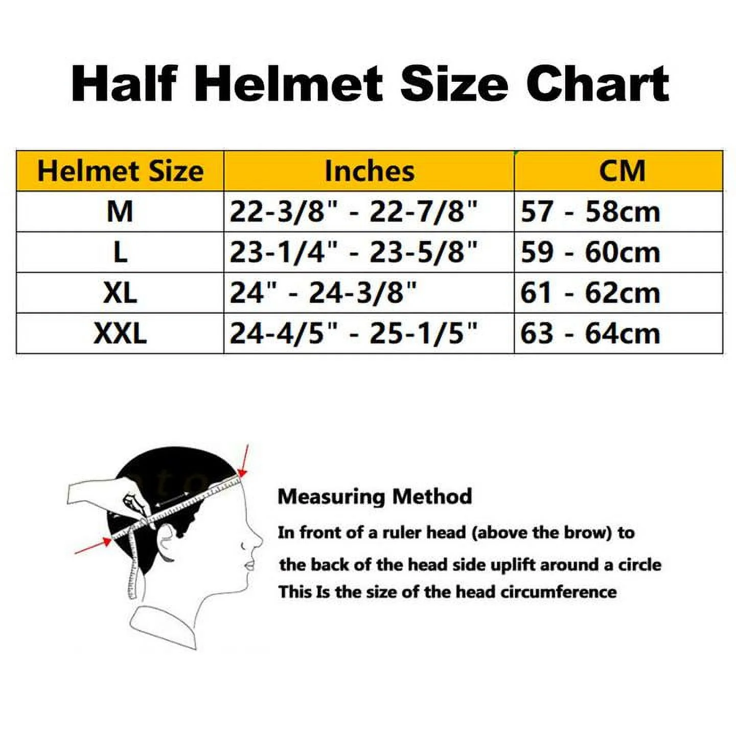 Oumurs Motorcycle Half Helmet for Harley Chopper Cruiser Scooter German Style M/L/XL/XXL DOT Approved