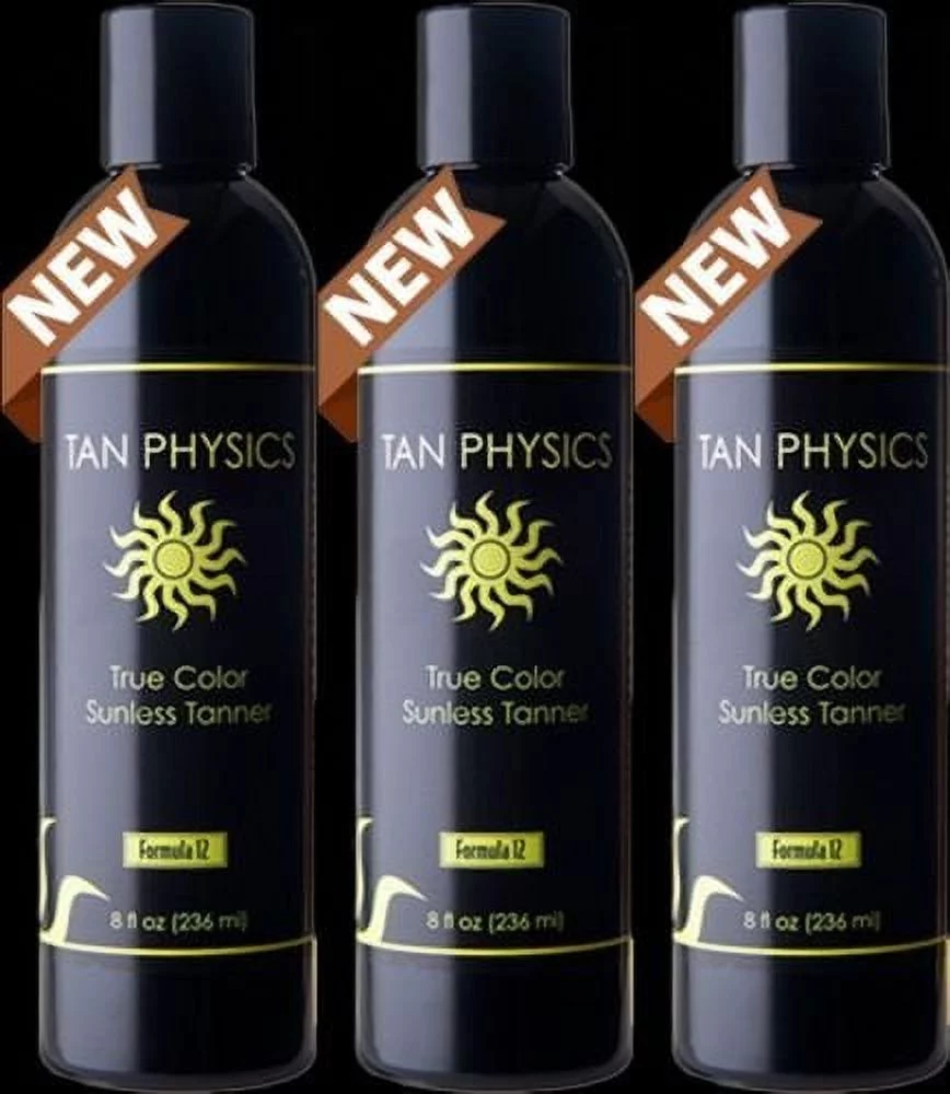 Tan Physics True Color Sunless Tanner, Pack of 3