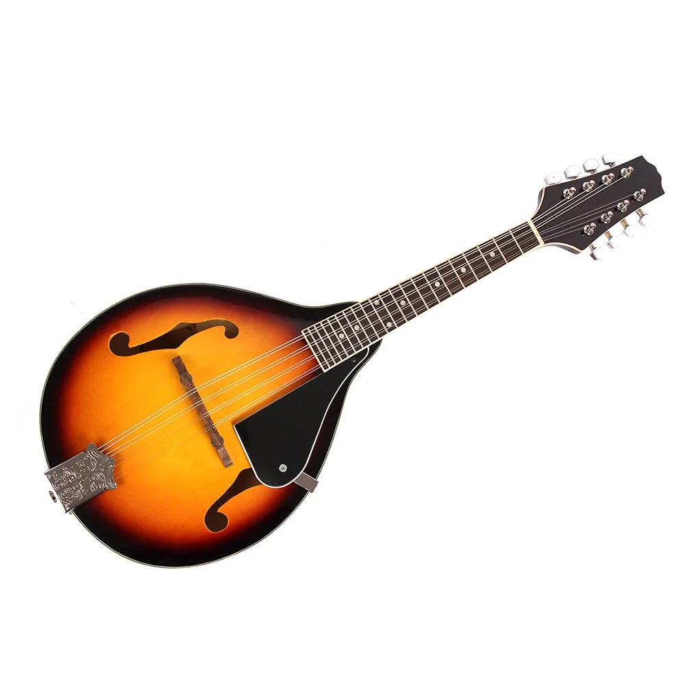 PEPISKY 8-String Basswood Sunburst Mandolin Musical Instrument with Rosewood Adjustable Bridge