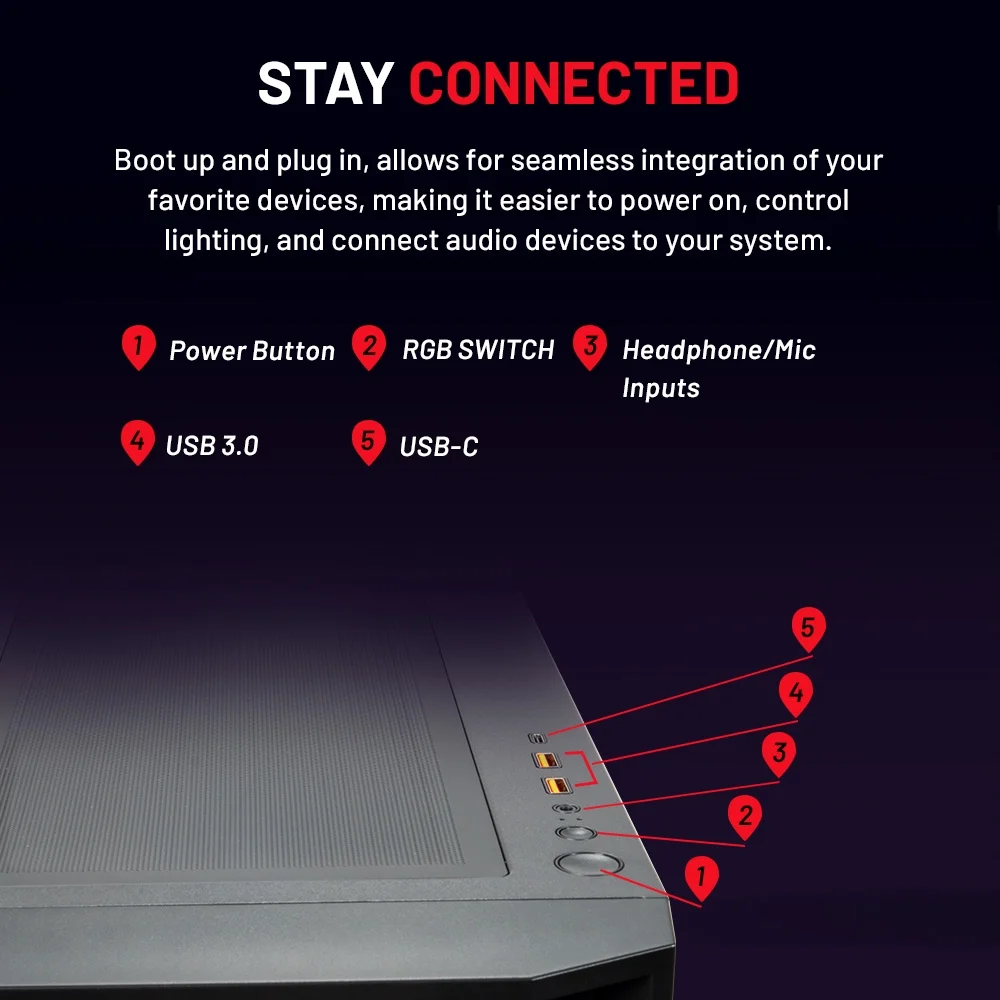 Skytech Rampage Gaming PC, Ryzen 7 7700X, NVIDIA RTX 4070, 2TB SSD, 16GB RAM, Windows 11 Home