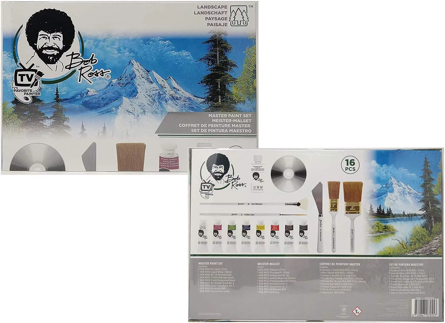 Master Artist Oil Paint Set - Includes Wood Art Supply Carrying Case Sketchbox W/Easel & 5-Pack 12X16 Canvas Panels For Painting