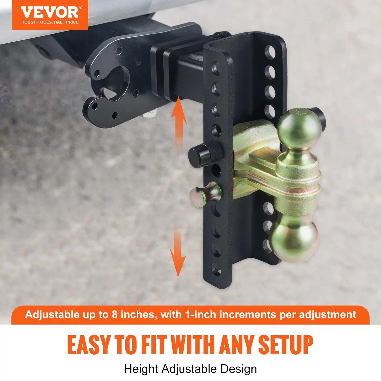 BENTISM Adjustable Trailer Hitch Tow Hitch Ball Mount 2