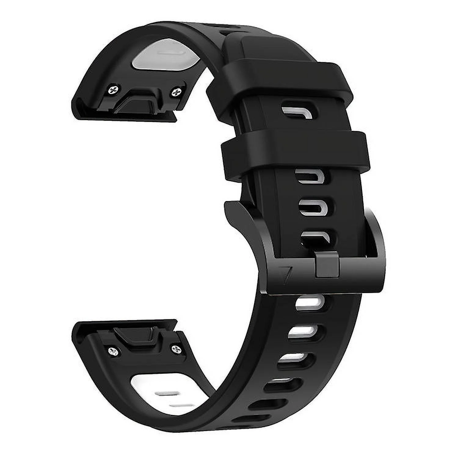 For Garmin Fenix 6 Pro Gps 22mm Two-color Sports Silicone Watch Band