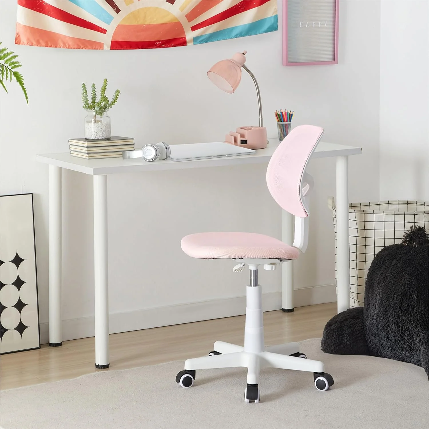 Mesh Task Chair, pink