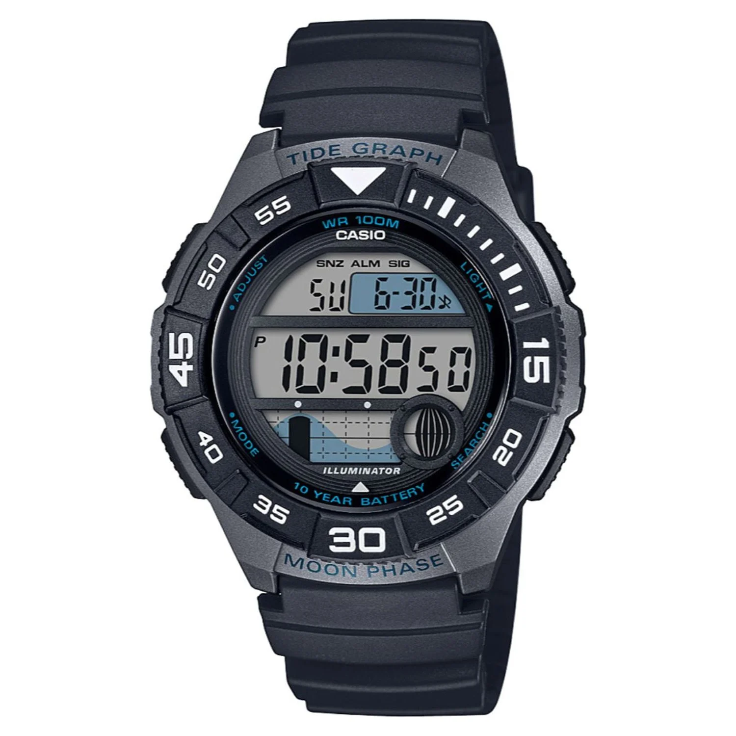 Casio Men's Sport Marine Watch, Black WS1100H-1AV