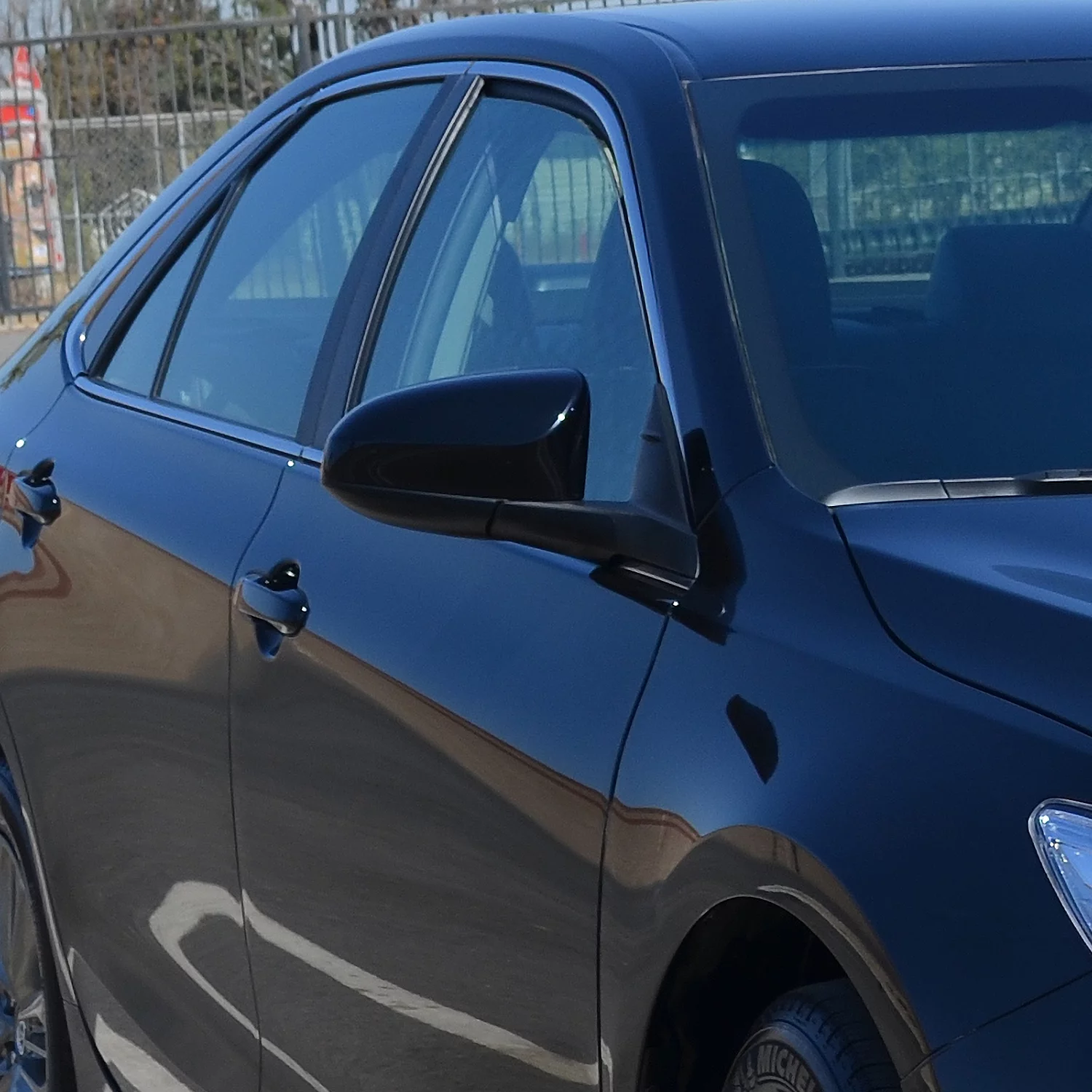 Spec-D Tuning 5-Pin Black Power Heated Fold Right Passenger Side Mirror Compatible with Toyota Camry 2015-2018