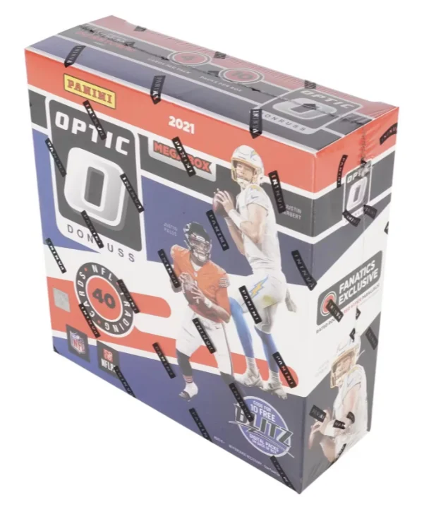 2021 Panini Donruss Optic Football NFL Trading Card Mega Box (Fanatics Exclusive - Red Hyper Parallels)