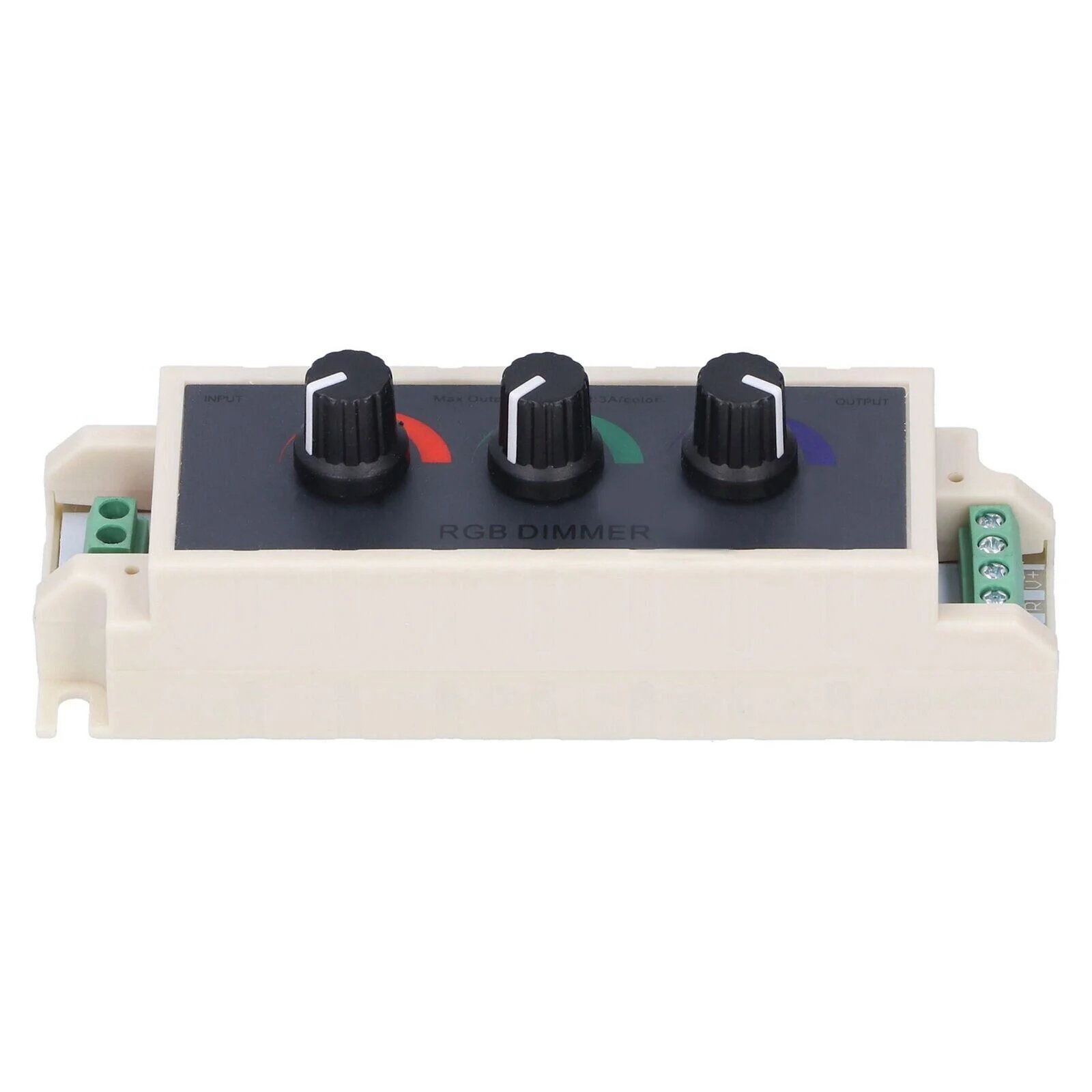 DC 12V-24V RGB LED Light Dimmer Knob Controller Switch 3‑Channel Brightness Adjust Smart LED Light Dimmer