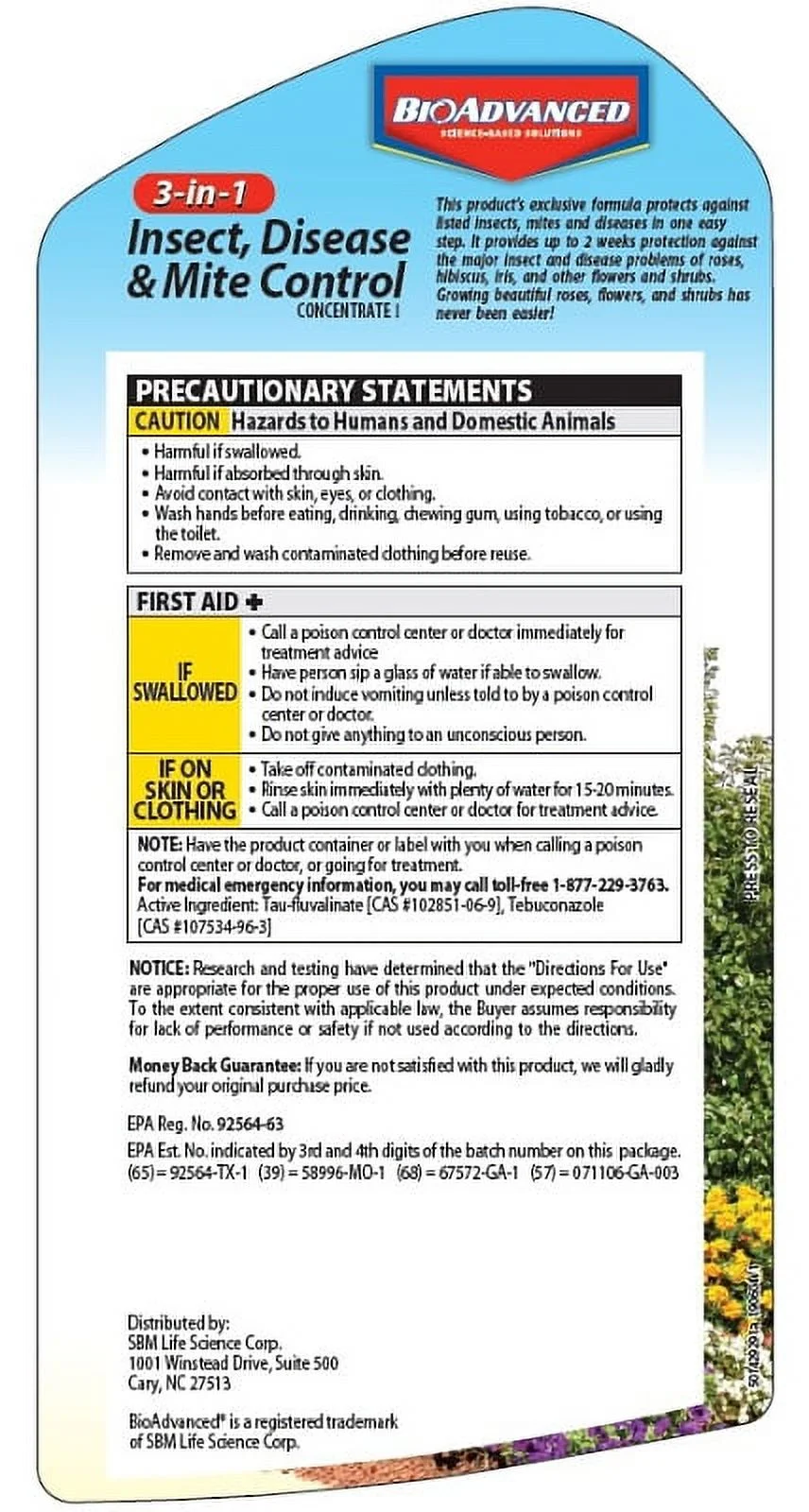 Bayer Advanced 701285B 3-in-1 Concentrated Mite/Disease Control, 32 oz Container