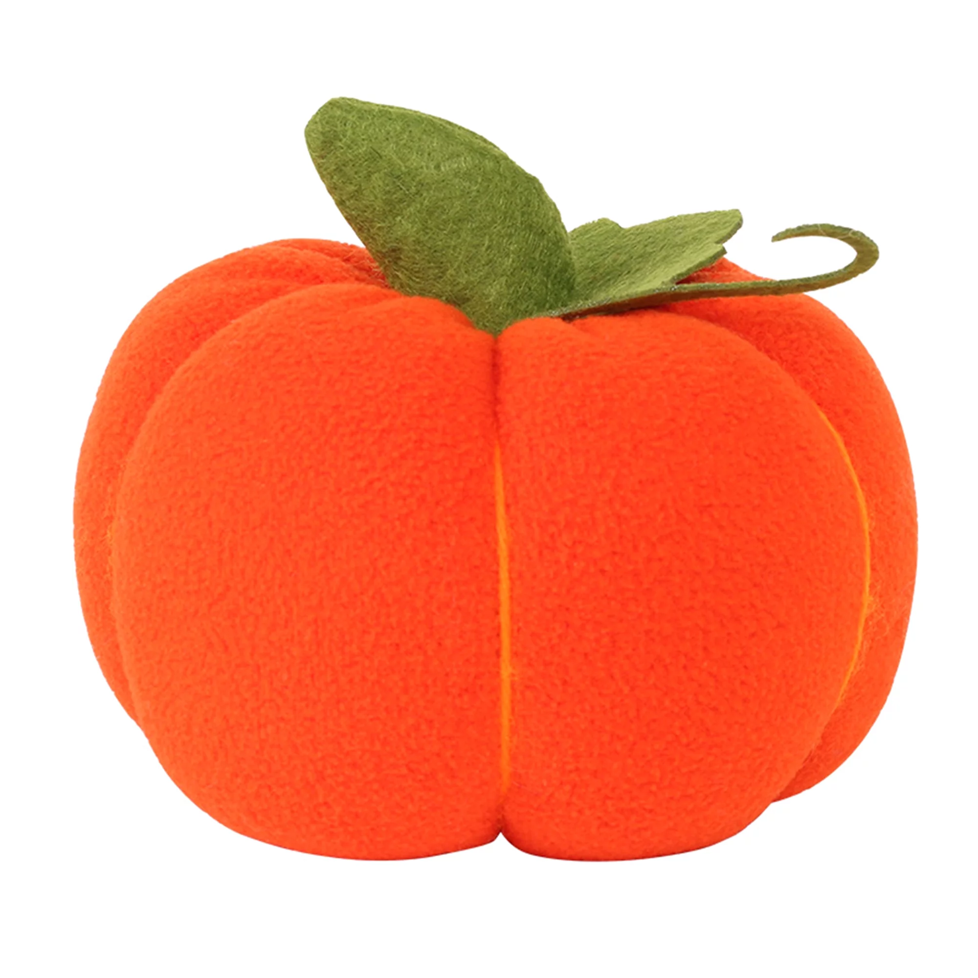 Aton D. Halloween Fuzzy Pumpkin Toy Cute Simulation Pumpkin Plush Toy Funny Ornament for Friends Gift Party Home Decoration