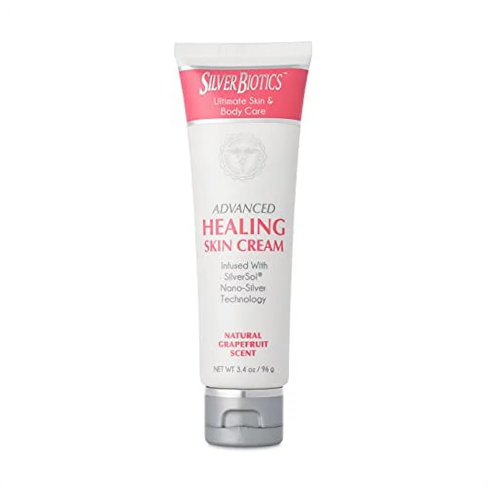 American Biotech Labs Silver Biotics Solution Healing Colloidal Silver Cream 3.4 oz.