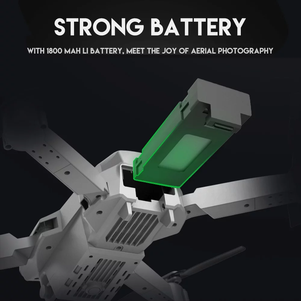 Willkey Quadcopter Drone With 4K Dual Cameras Live Video Wifi Fpv Quadcopter With 120° Wide-Angle 1080P Hd Camera Foldable Drone Drone Battery(Only&nbsp;Battery)