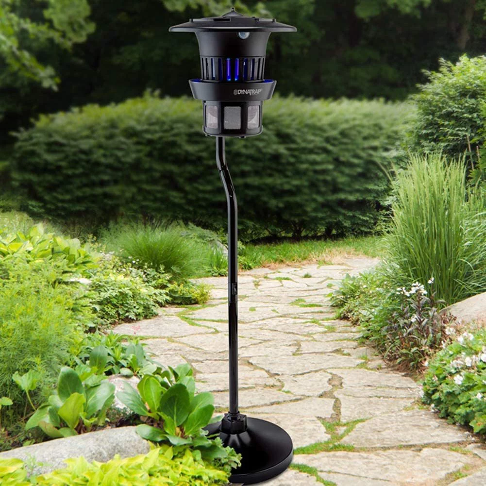 DynaTrap Insect Trap DT1210, Pole Mount and Water Tray, 1/2 Acre, Bl, Black