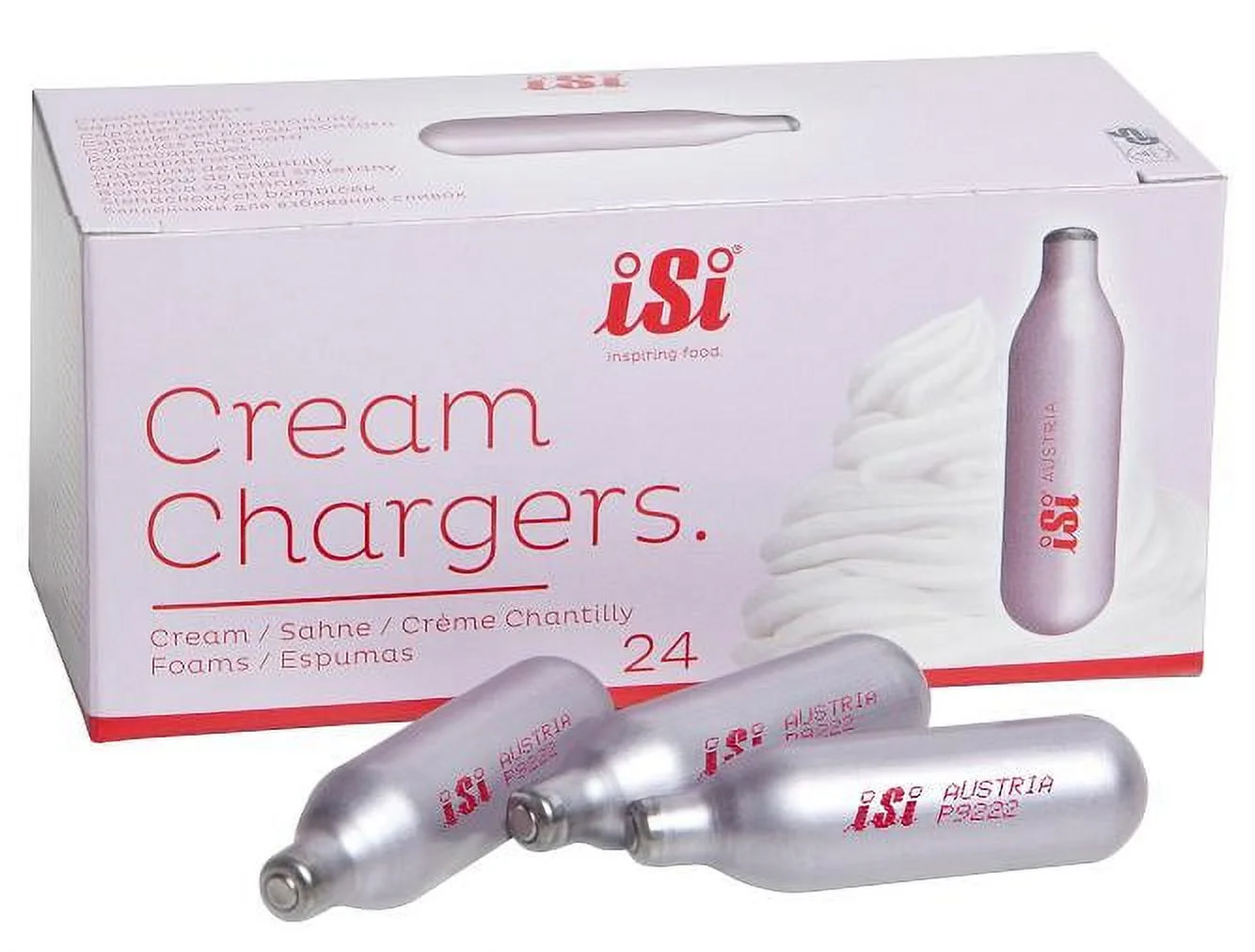 Isi 0085 Cream Chargers Pack Of 50 Contains Approximately
