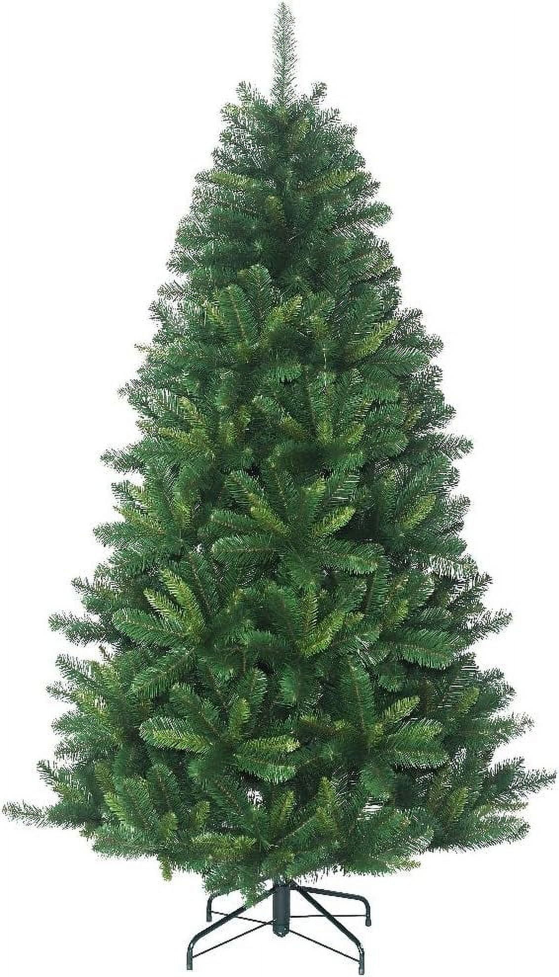 5 Ft Unlit Artificial Pine  - Realistic Faux Pine  With A Strong Metal Stand, Premium Christmas Pine  5 Feet, Hinged Branches  Soft Touch Needles, 5 Foot Fake Pine  - By