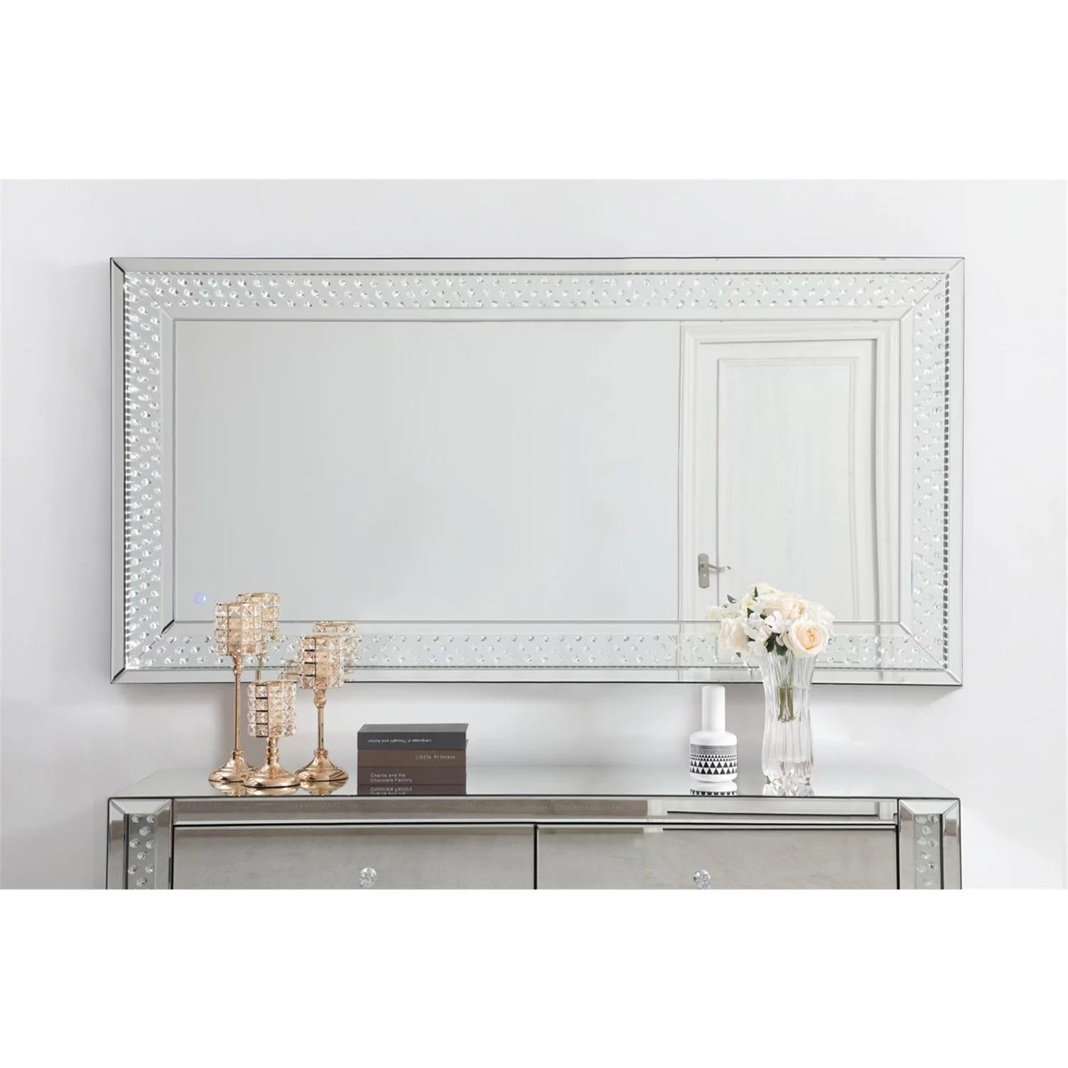 Raiden 36 x 72 inch led crystal mirror