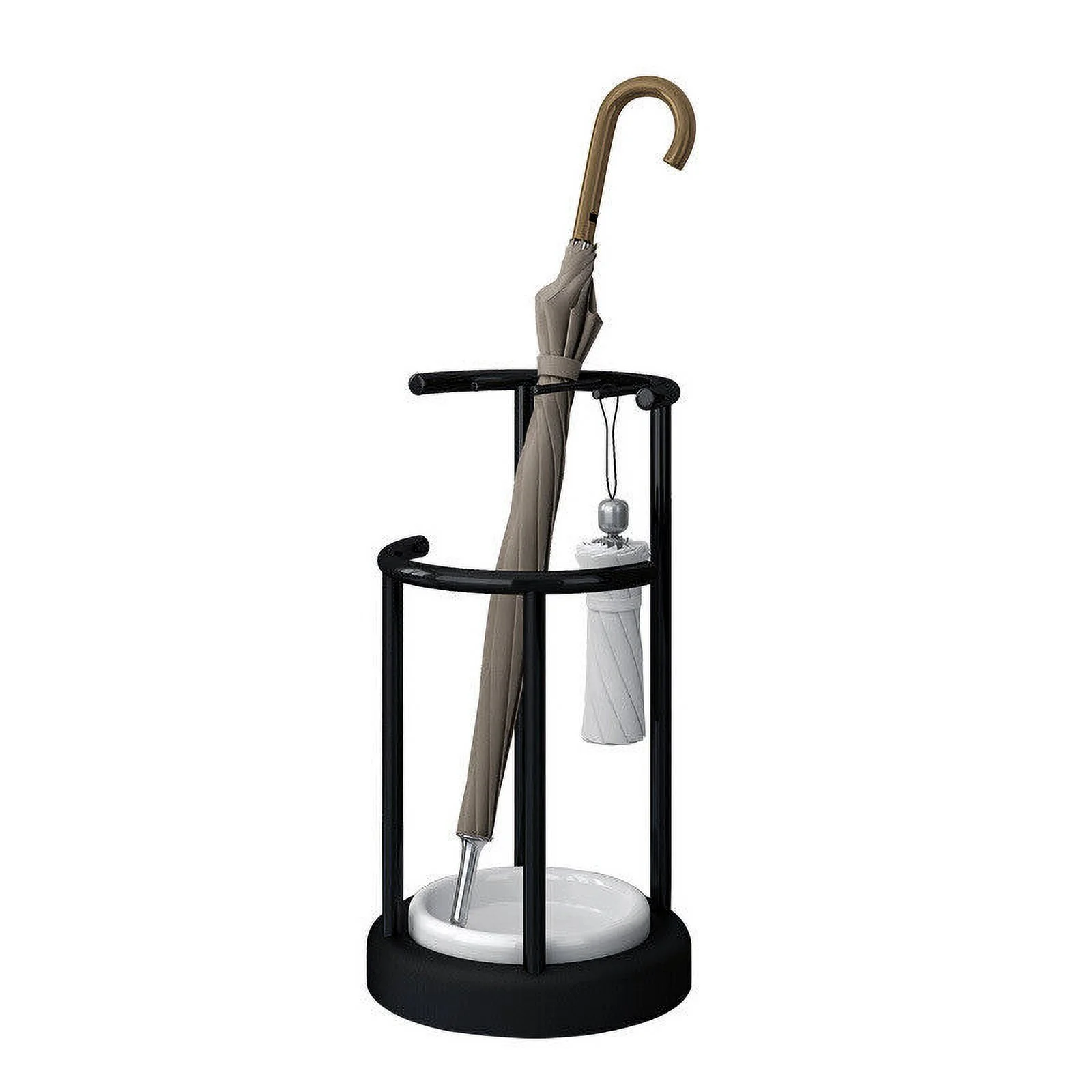NEW Black Umbrella Stand with Removable Drip Tray Umbrella Holder Organizer Storage Rack Indoor & Outdoor