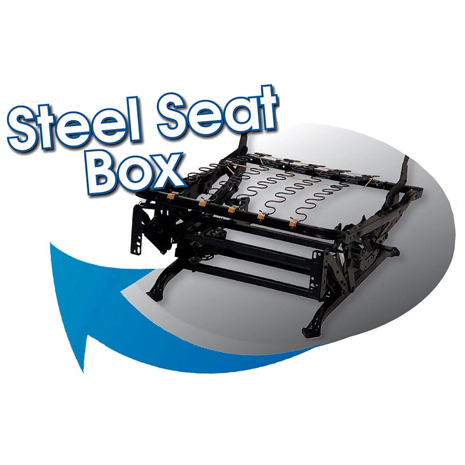 Bowery Hill Rocker Recliner with Two Cupholders in Gray Polyester Fabric