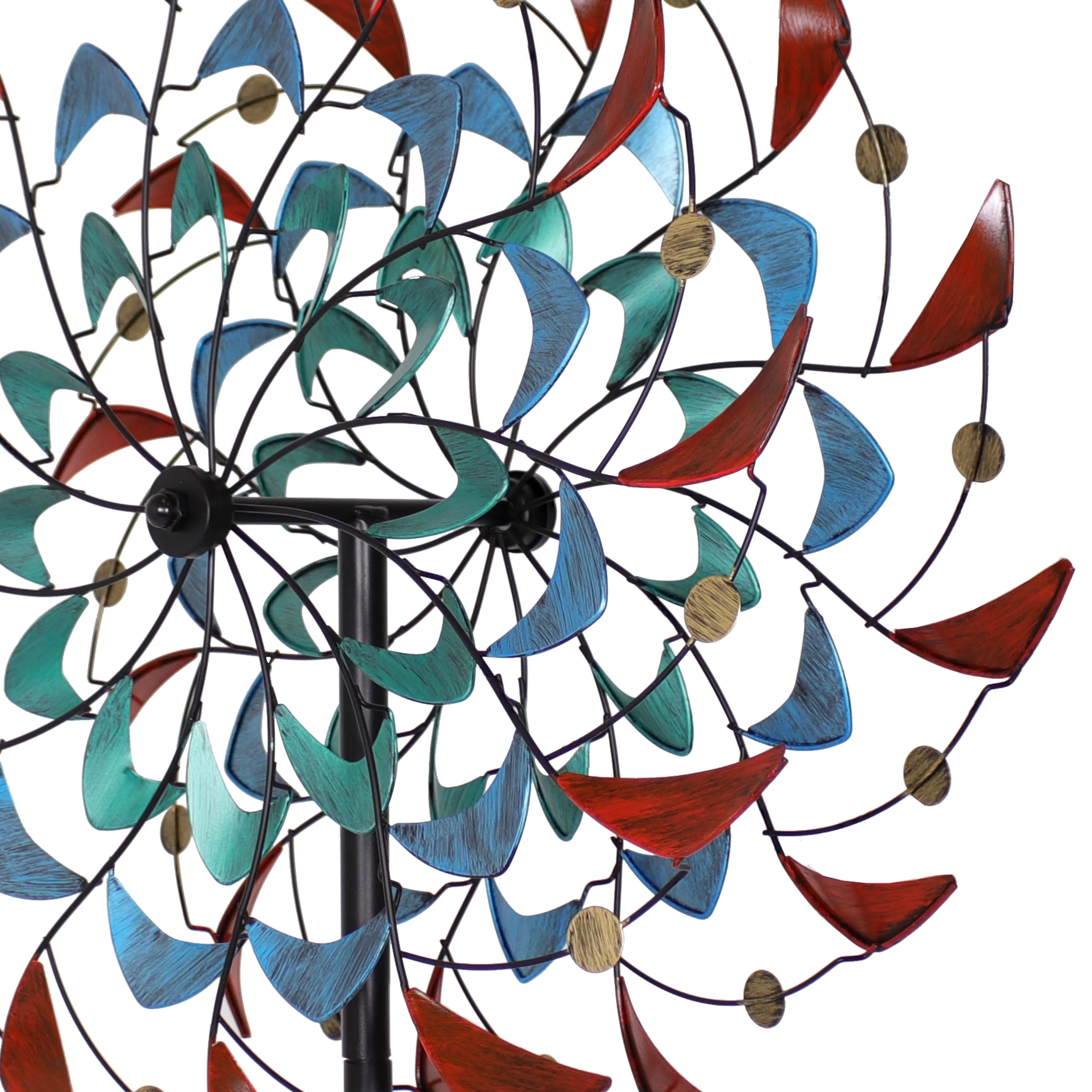 Sunnydaze Rainbow Breezes Metal Garden Wind Spinner - 84