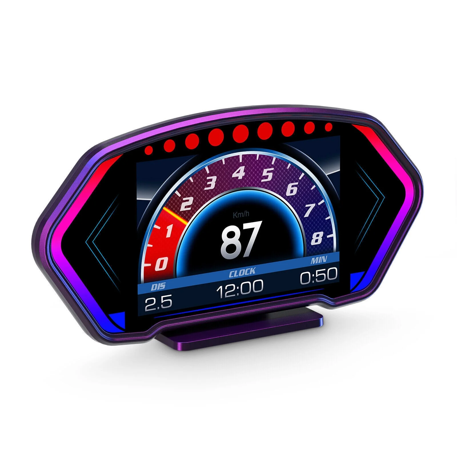 ANCEL P3 Car Head-Up Display OBD2 LCD Instrument GPS Speedometer Tachometer Real Time Automotive OBD Travel Data Monitor Slope Meter Accelerometer Intelligent Driving Computer with 6inch Screen