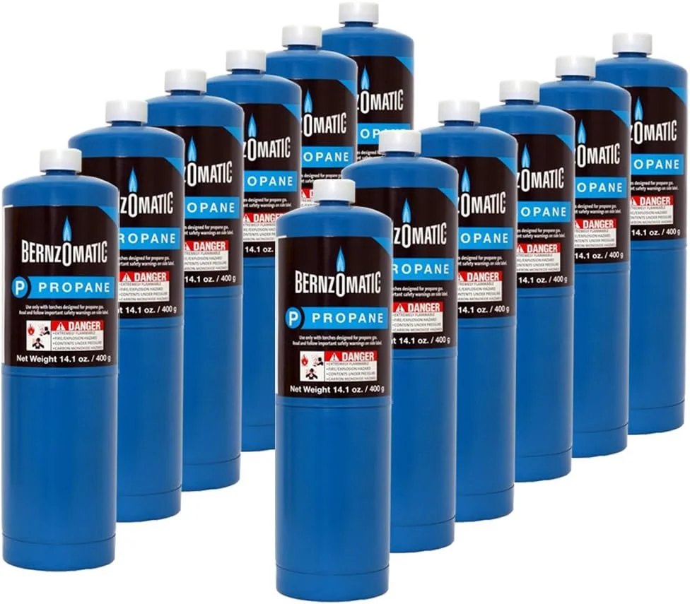 14.1 oz. Propane Gas Cylinder - 12 Cylinders