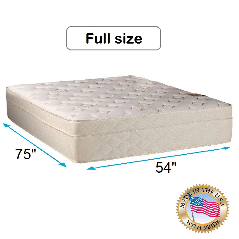 Dream Sleep Beverly Hills Full Firm Foam Encased Eurotop Mattress Only - Sleep System with Enhanced Support, Fully Assembled, Knit Cover, Orthopedic by Dream Solutions USA