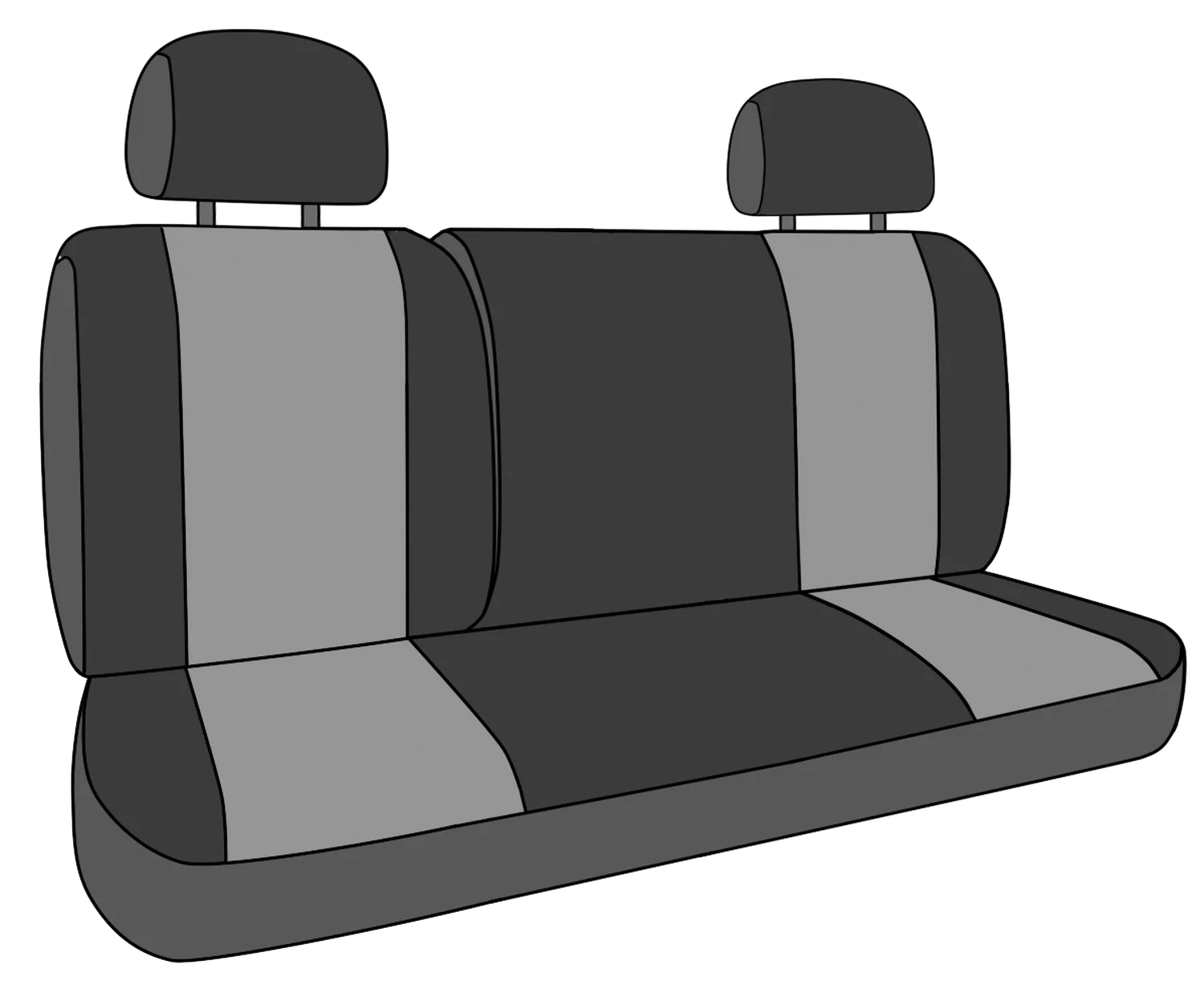 CalTrend Rear 60/40 Split Back & Solid Cushion Mossy Oak Seat Covers for 2011-2011 Ford Fiesta - FD376-79MB Shadow Grass Blades Insert with Black Trim